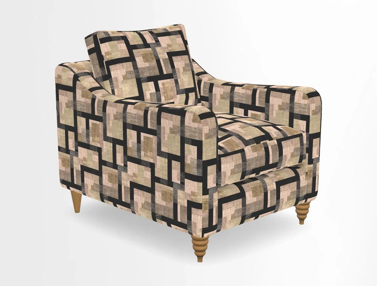 Rye Chair in Two Tone Plain Biscuit