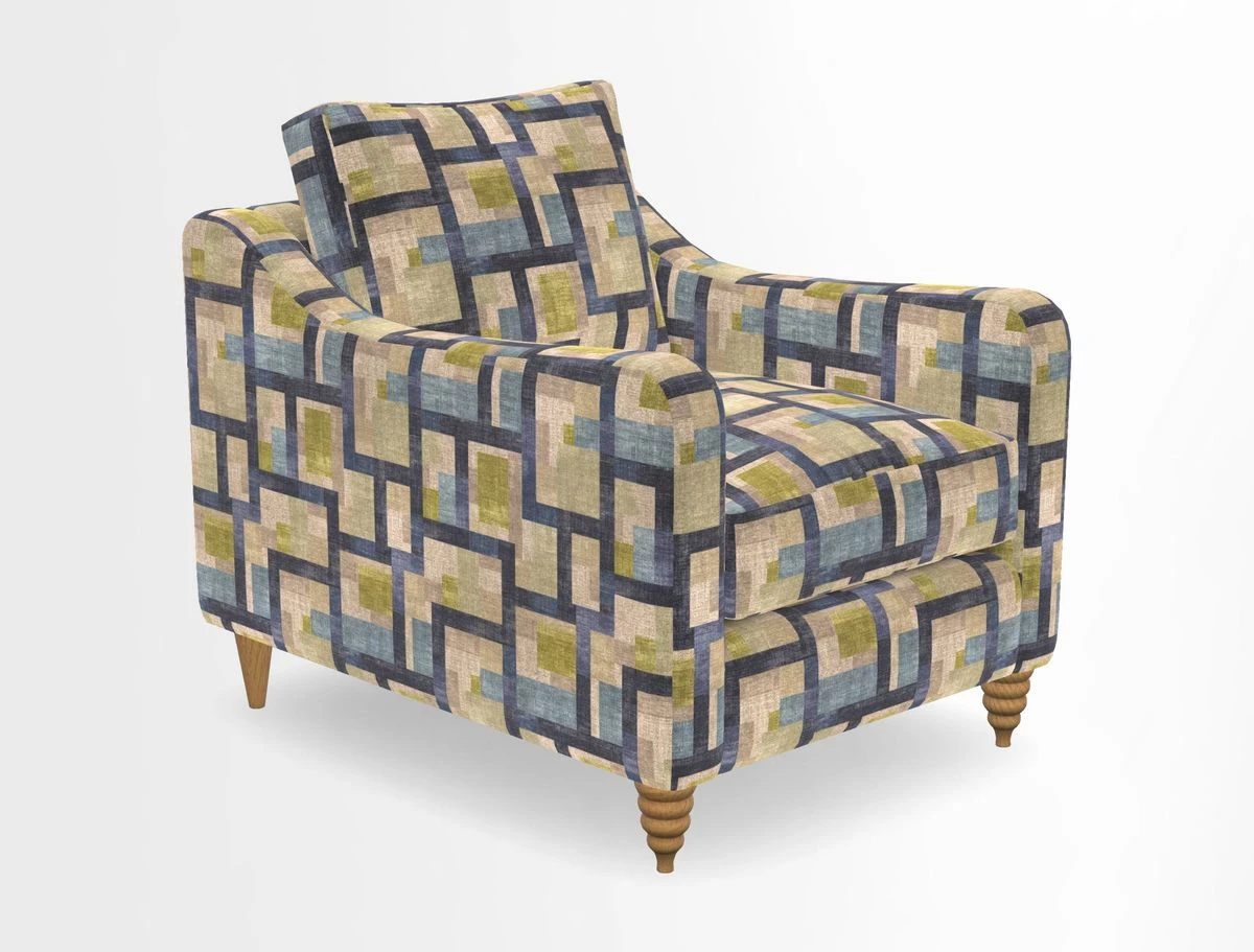 Rye Chair in Two Tone Plain Biscuit
