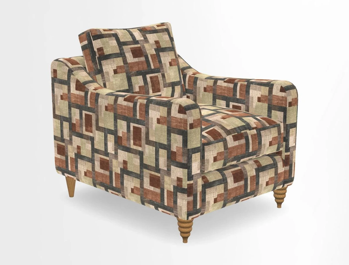 Rye Chair in Two Tone Plain Biscuit