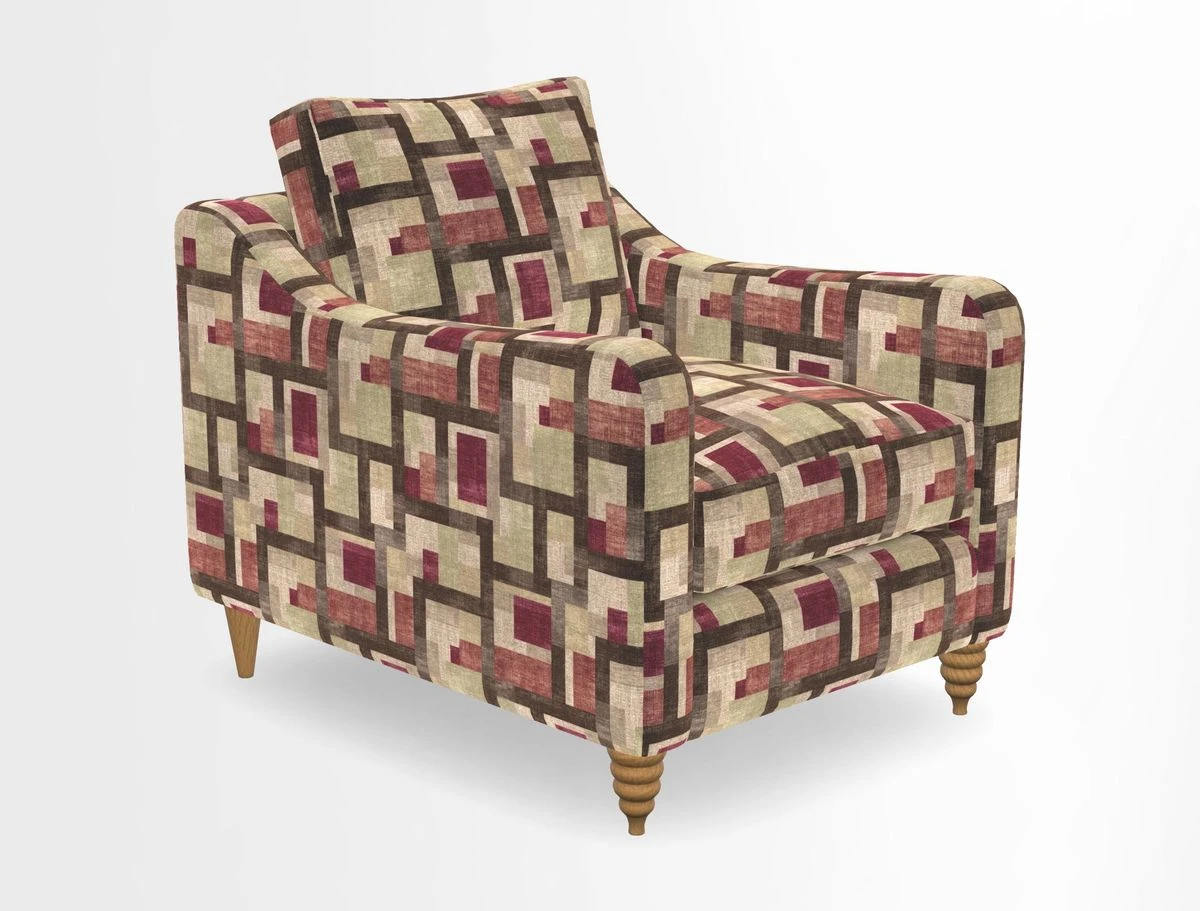 Rye Chair in Two Tone Plain Biscuit