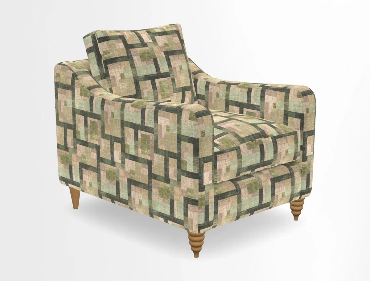 Rye Chair in Two Tone Plain Biscuit