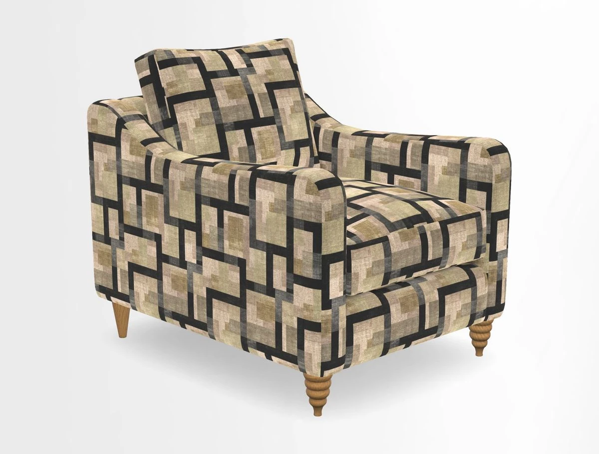 Rye Chair in Two Tone Plain Biscuit