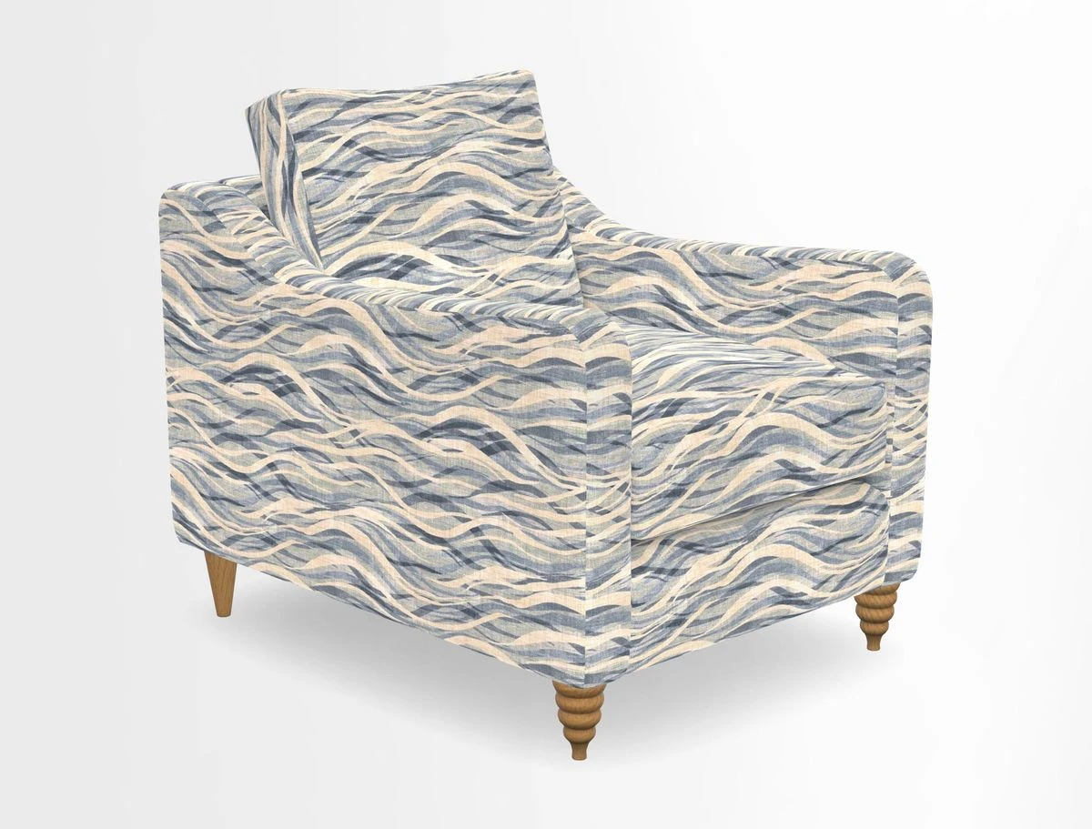 Rye Chair in Two Tone Plain Biscuit