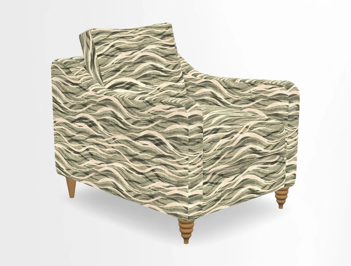 Rye Chair in Two Tone Plain Biscuit