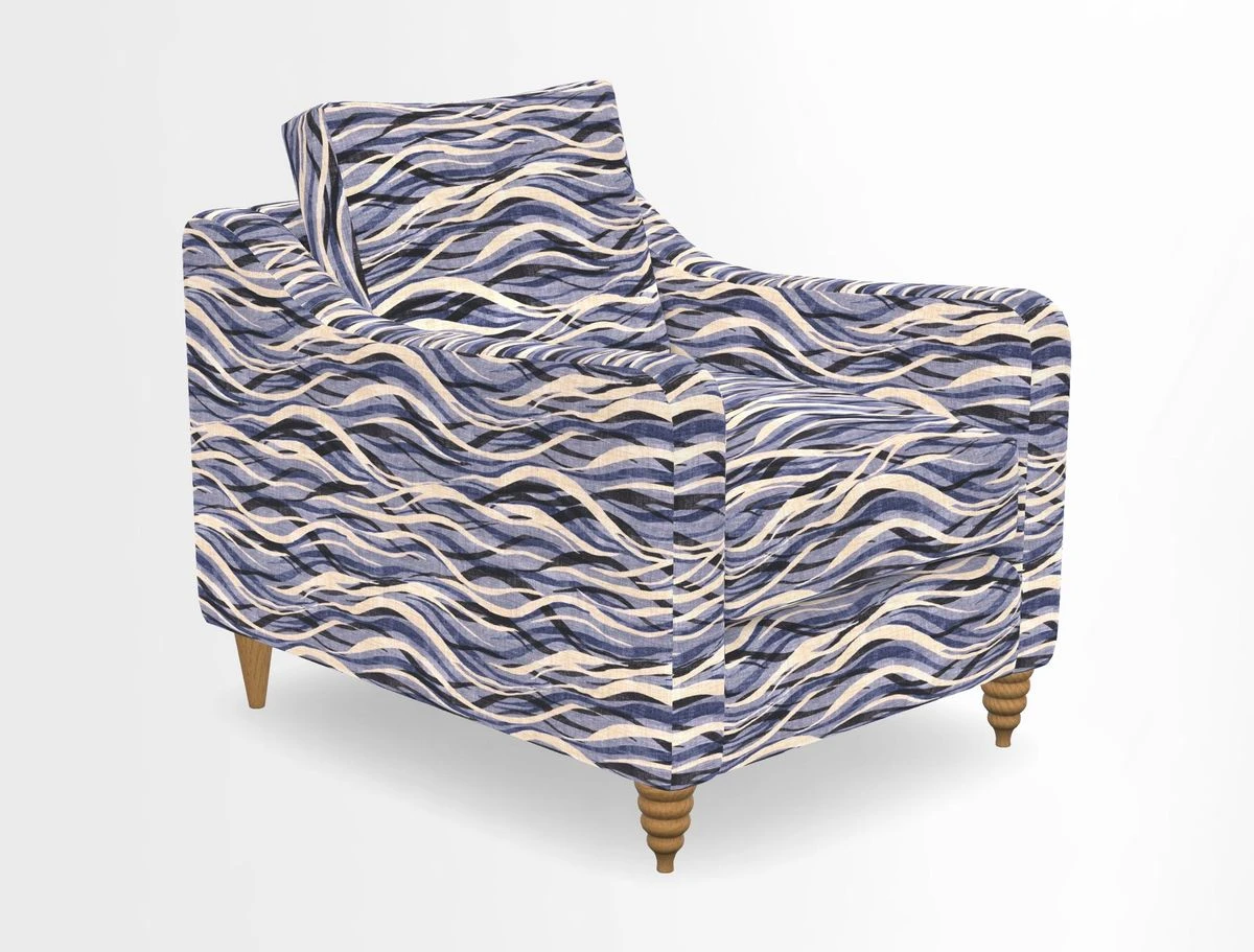 Rye Chair in Two Tone Plain Biscuit