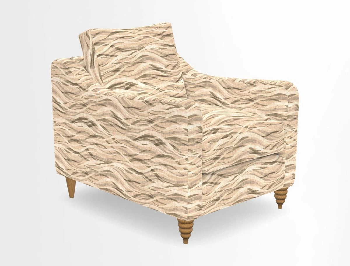 Rye Chair in Two Tone Plain Biscuit
