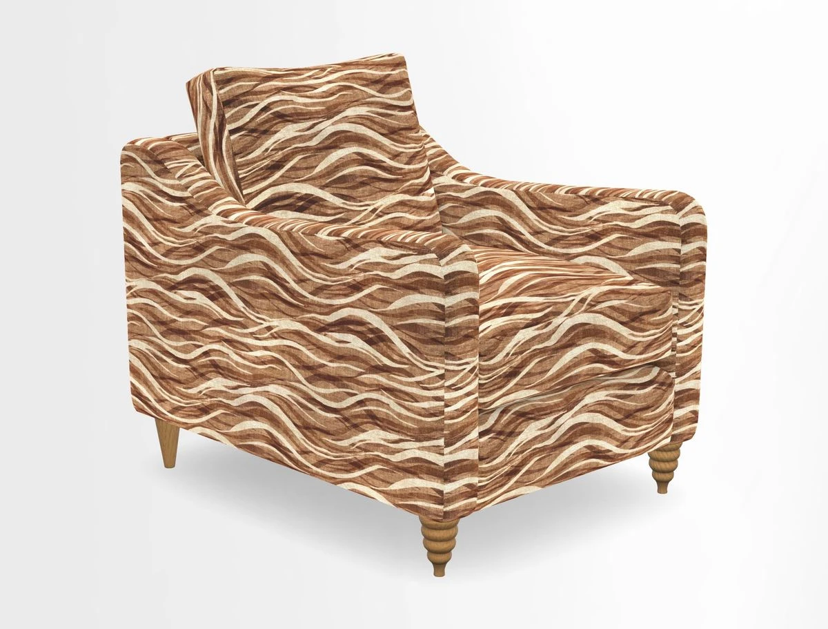 Rye Chair in Two Tone Plain Biscuit