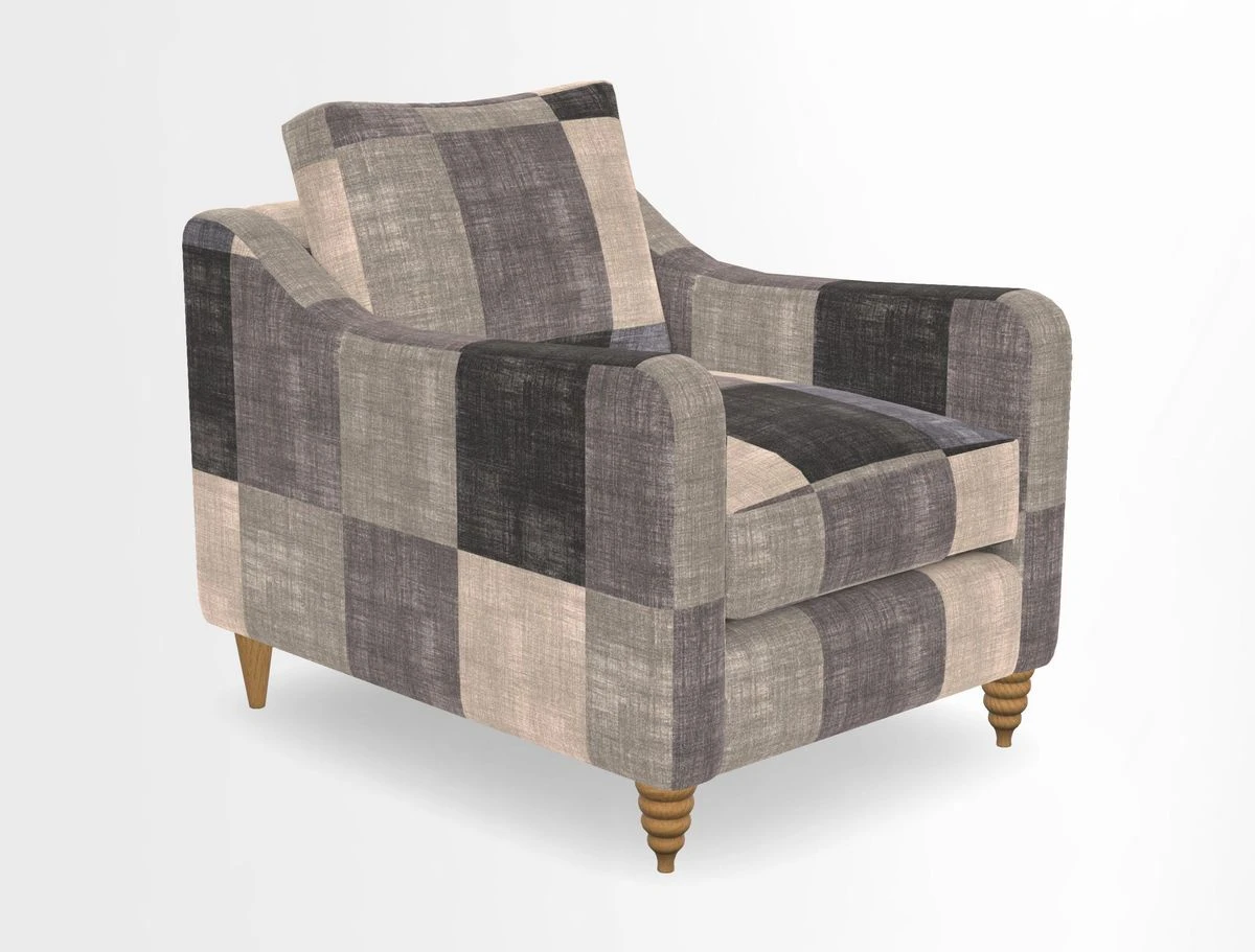 Rye Chair in Two Tone Plain Biscuit