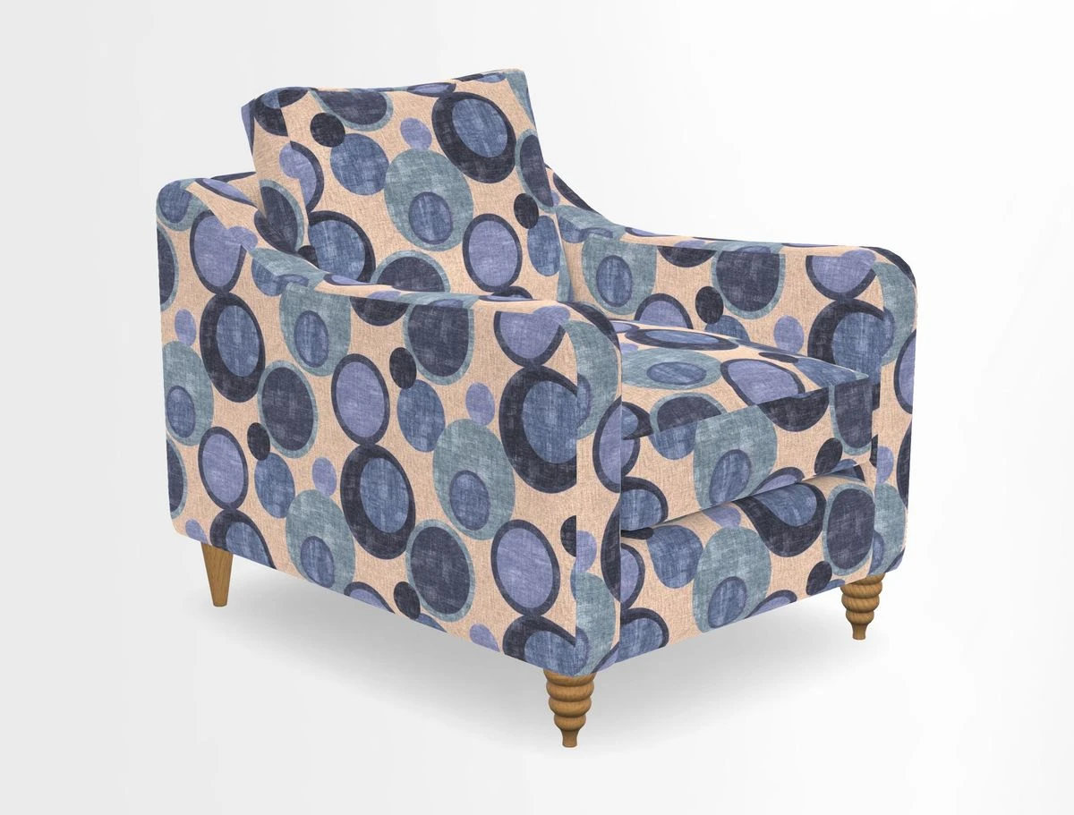 Rye Chair in Two Tone Plain Biscuit