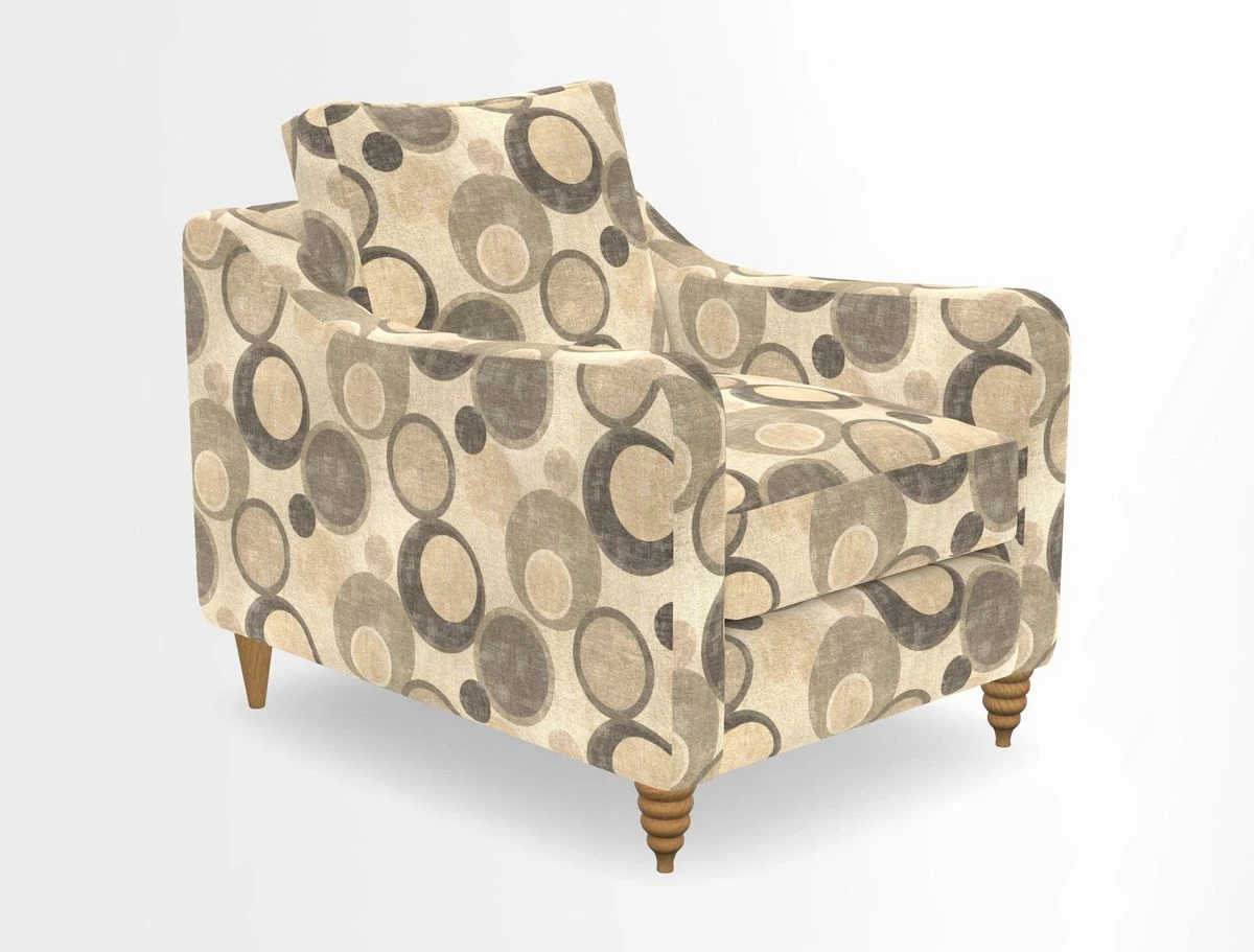 Rye Chair in Two Tone Plain Biscuit