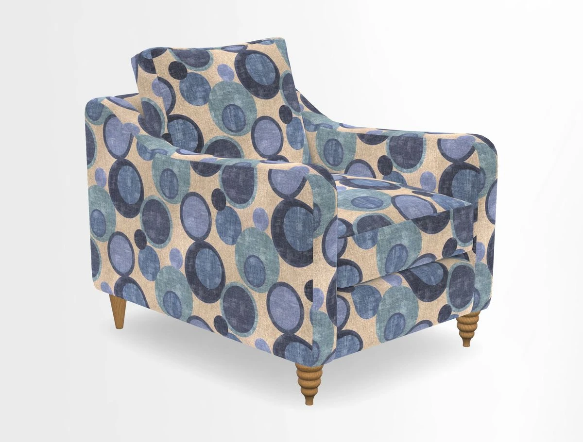 Rye Chair in Two Tone Plain Biscuit