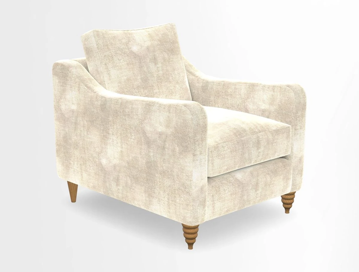 Rye Chair in Two Tone Plain Biscuit