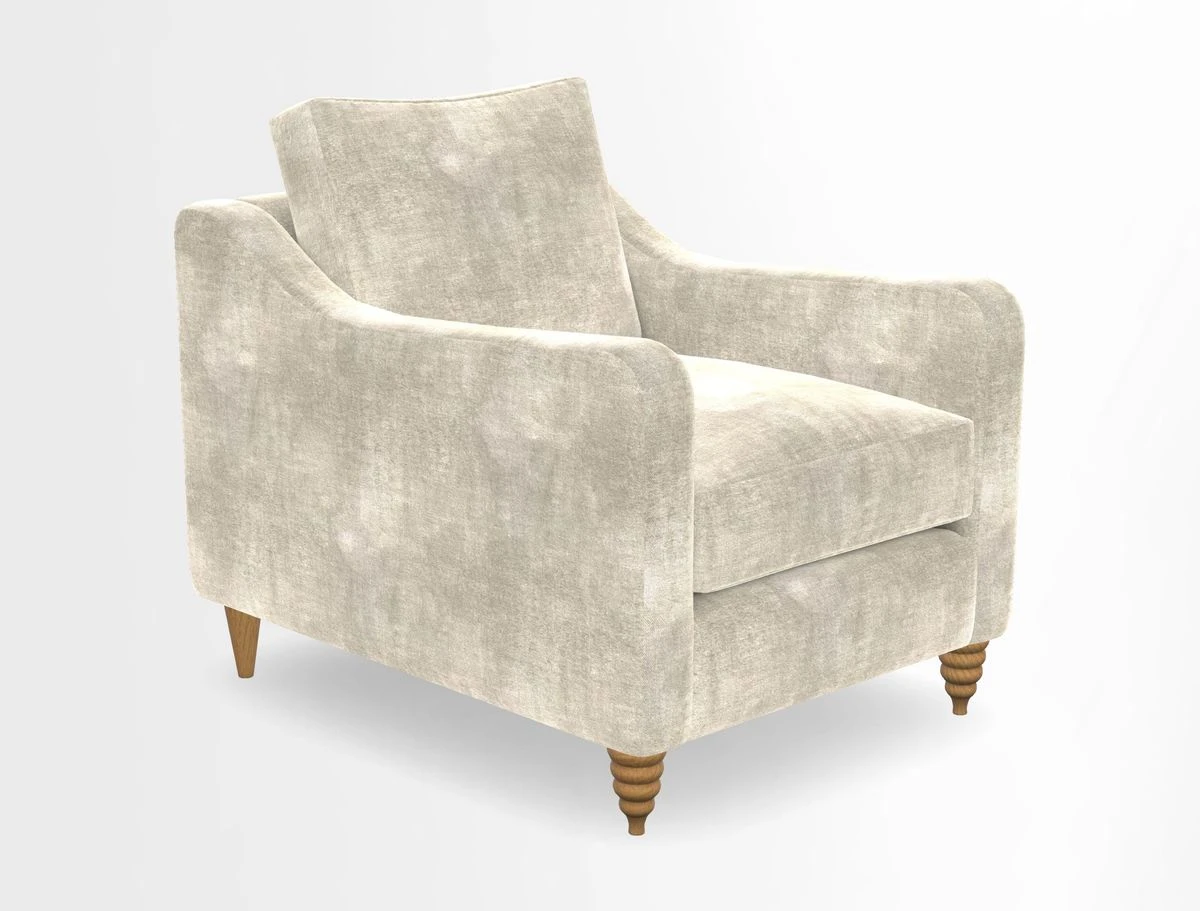 Rye Chair in Two Tone Plain Biscuit