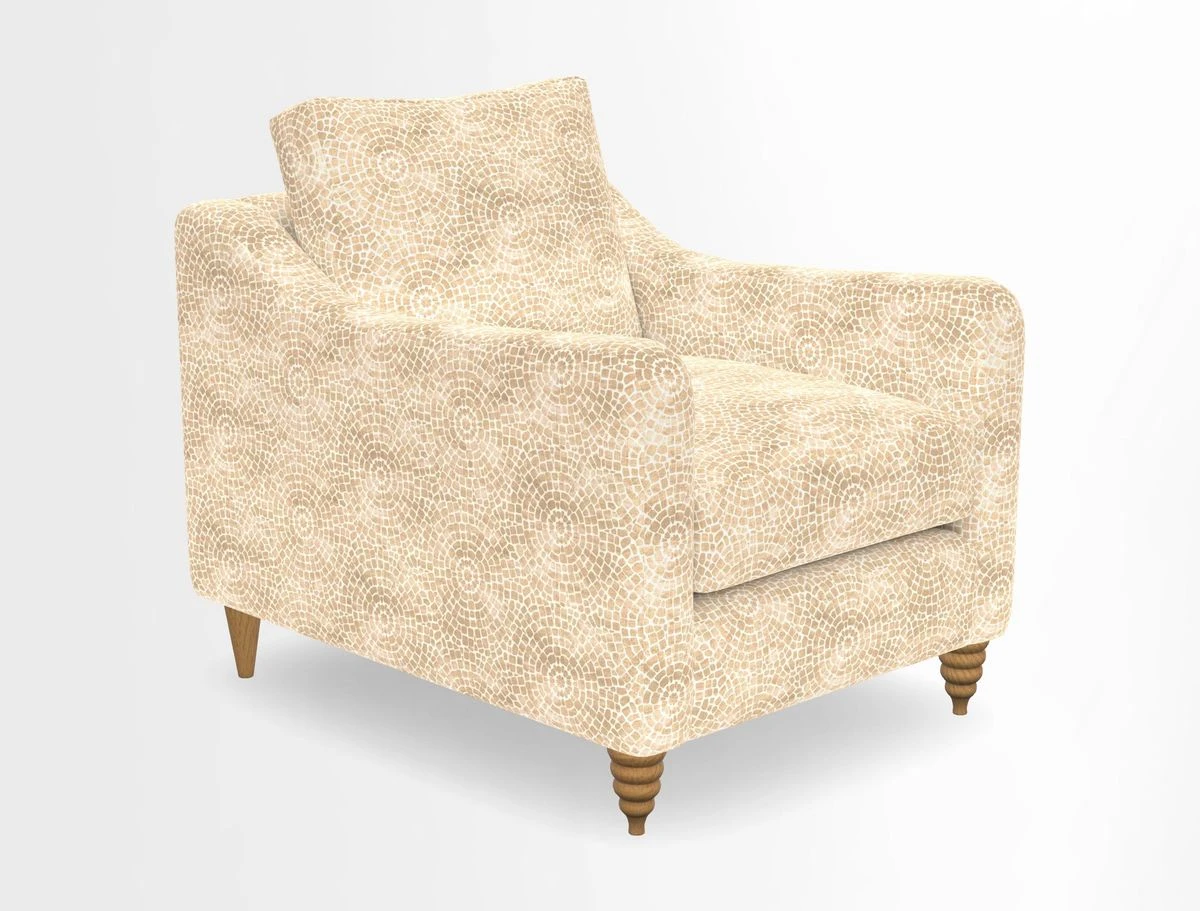 Rye Chair in Two Tone Plain Biscuit