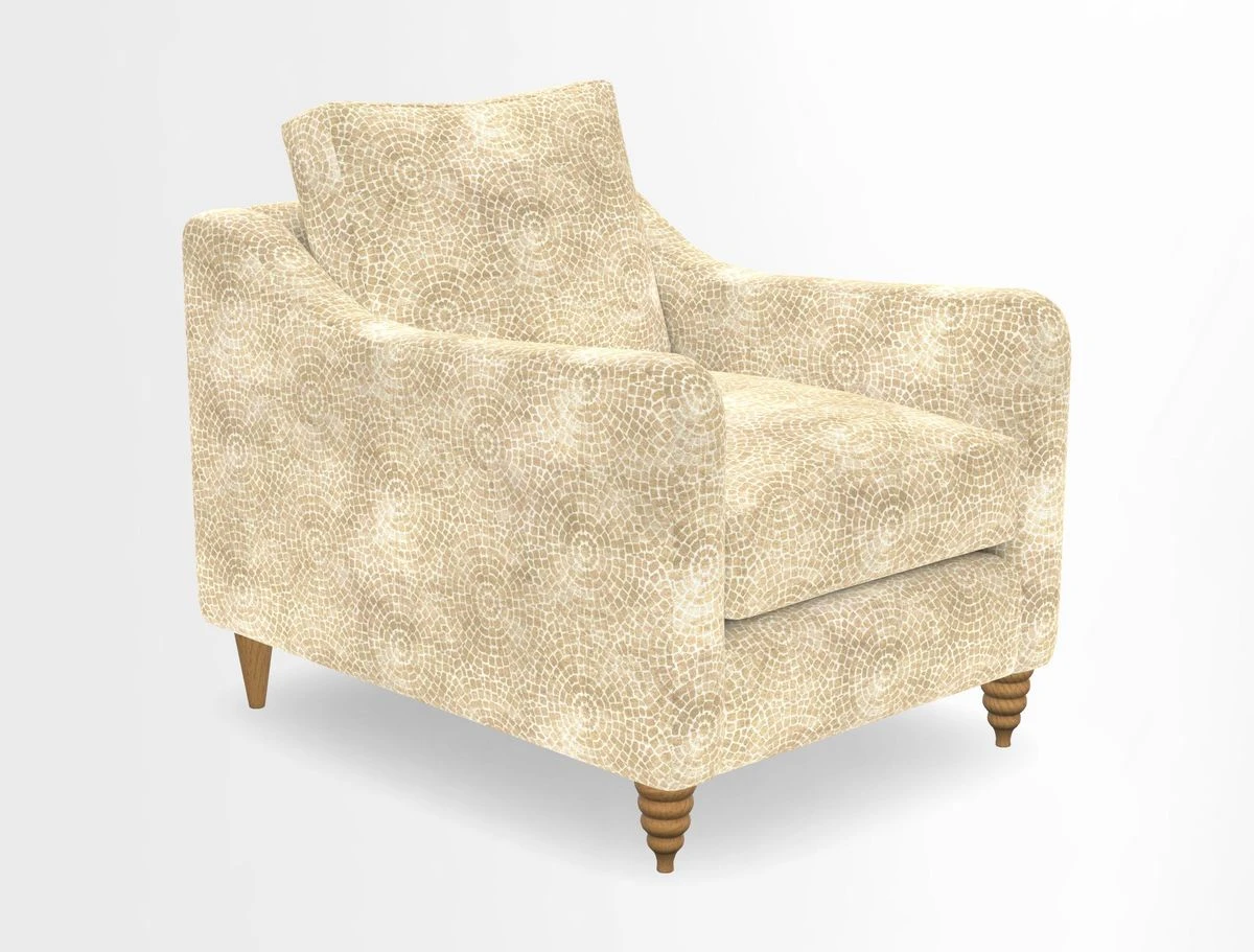 Rye Chair in Two Tone Plain Biscuit