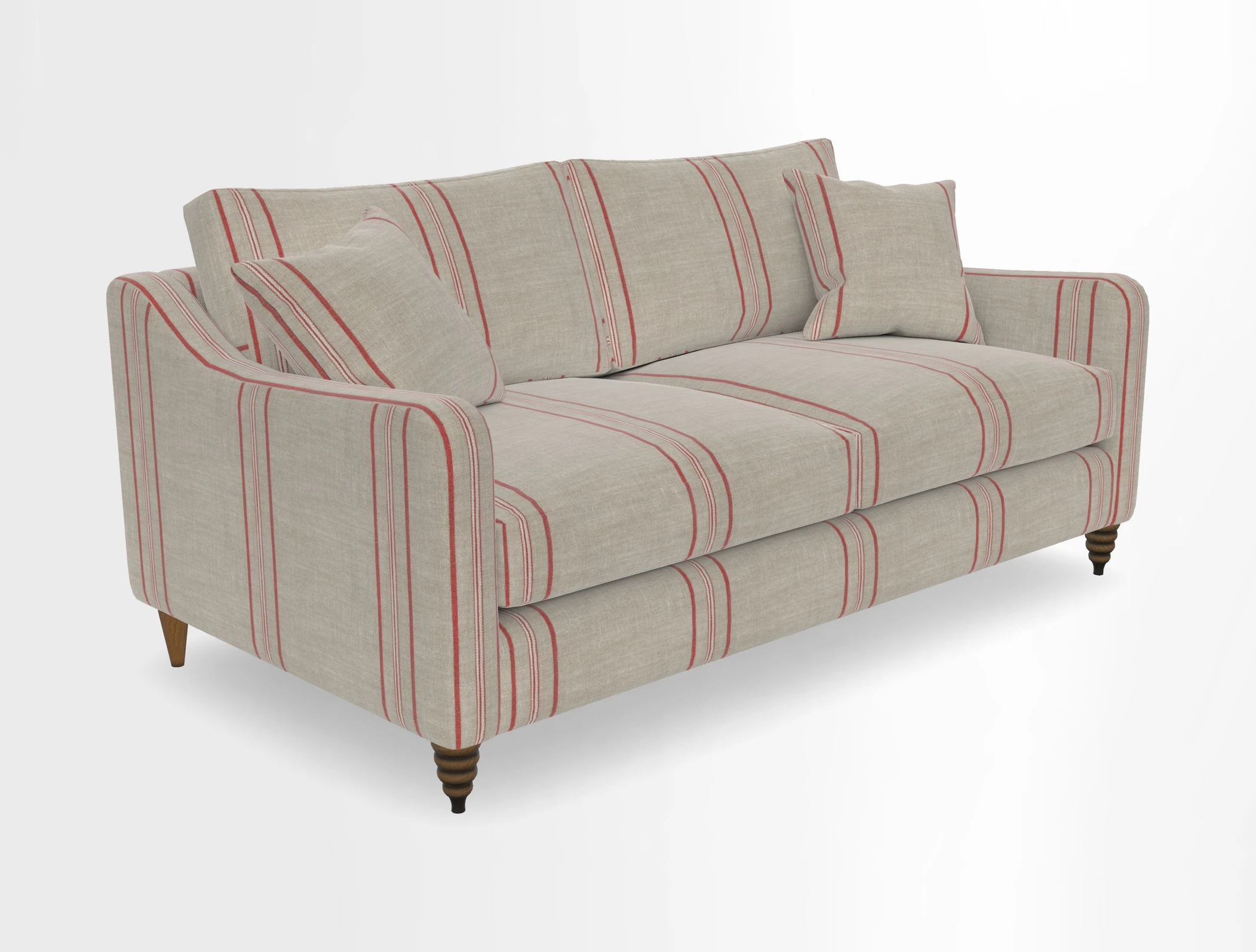 Rye 3 Seater Sofa in Herringbone Shadow