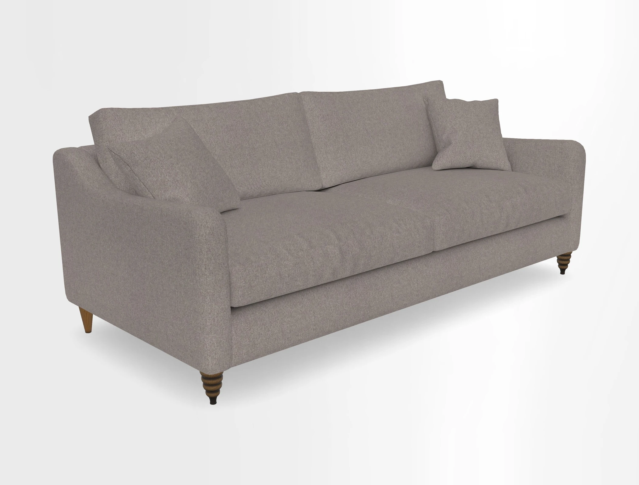 Rye 4 Seater Sofa in Herringbone Shadow