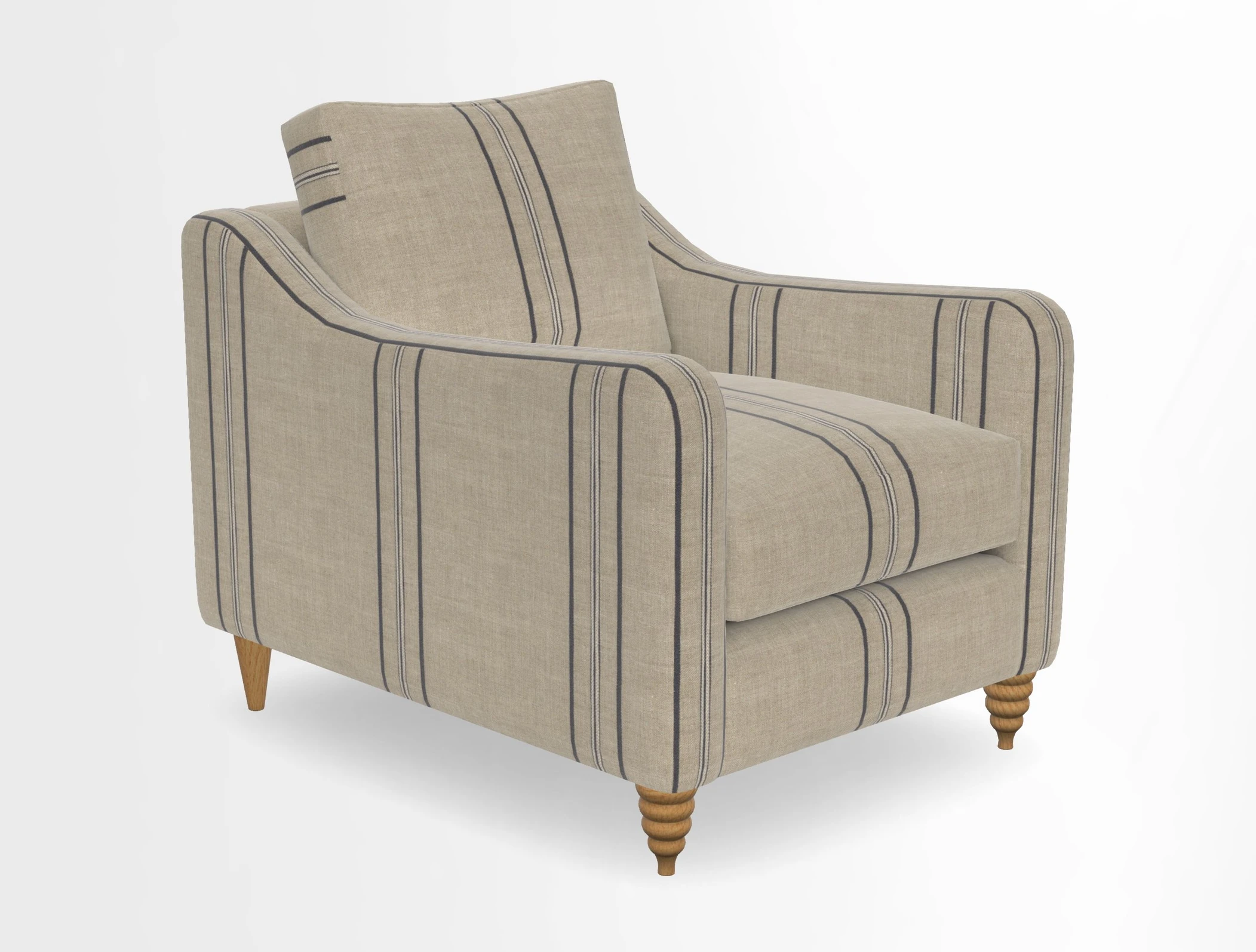 Rye Chair in Two Tone Plain Biscuit