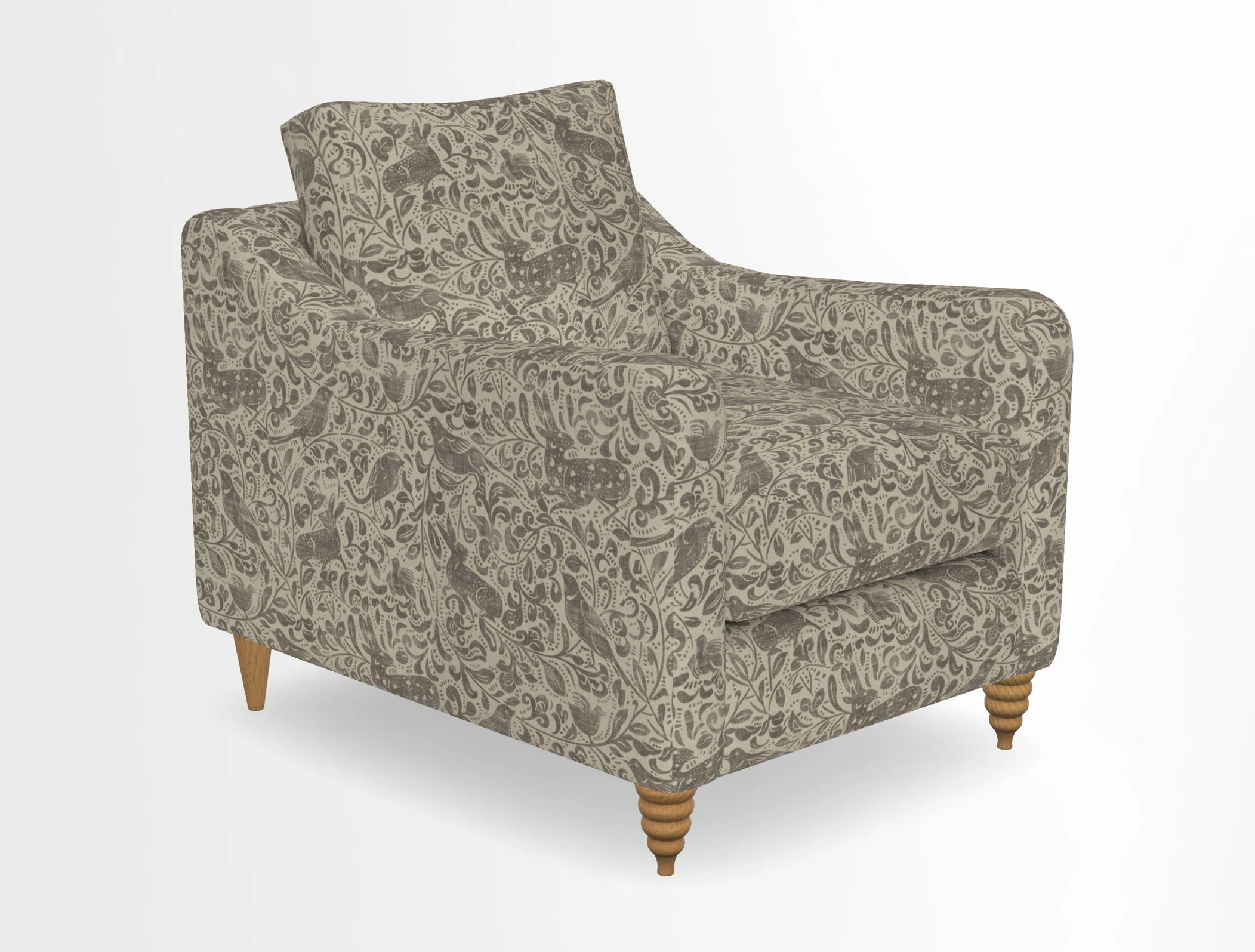 Rye Chair in Two Tone Plain Biscuit