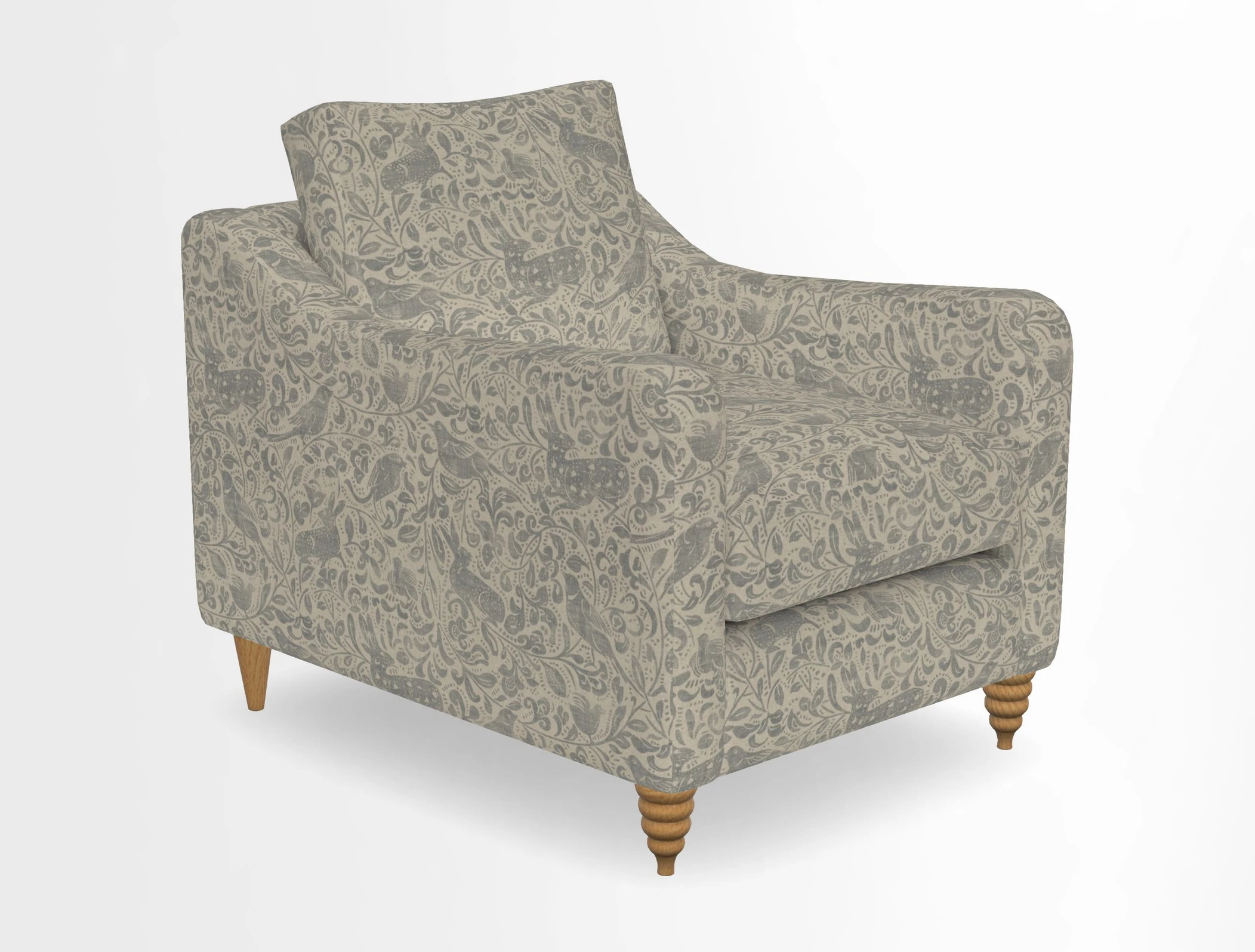 Rye Chair in Two Tone Plain Biscuit