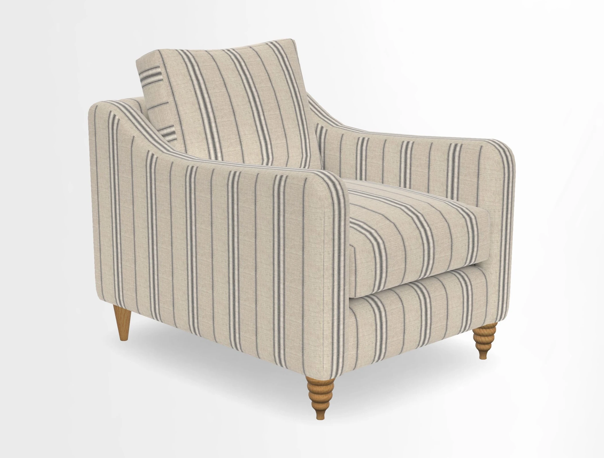 Rye Chair in Two Tone Plain Biscuit