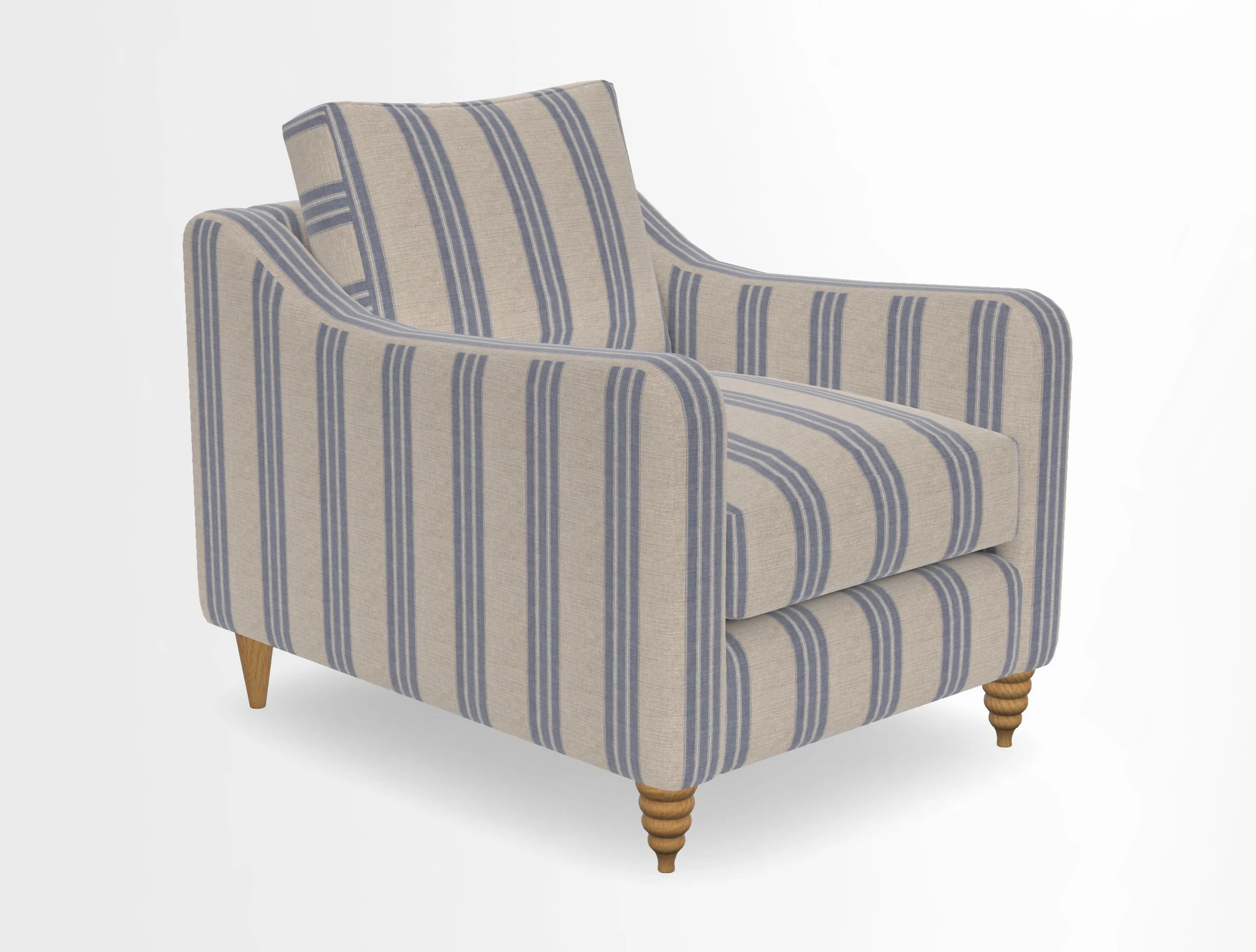 Rye Chair in Two Tone Plain Biscuit