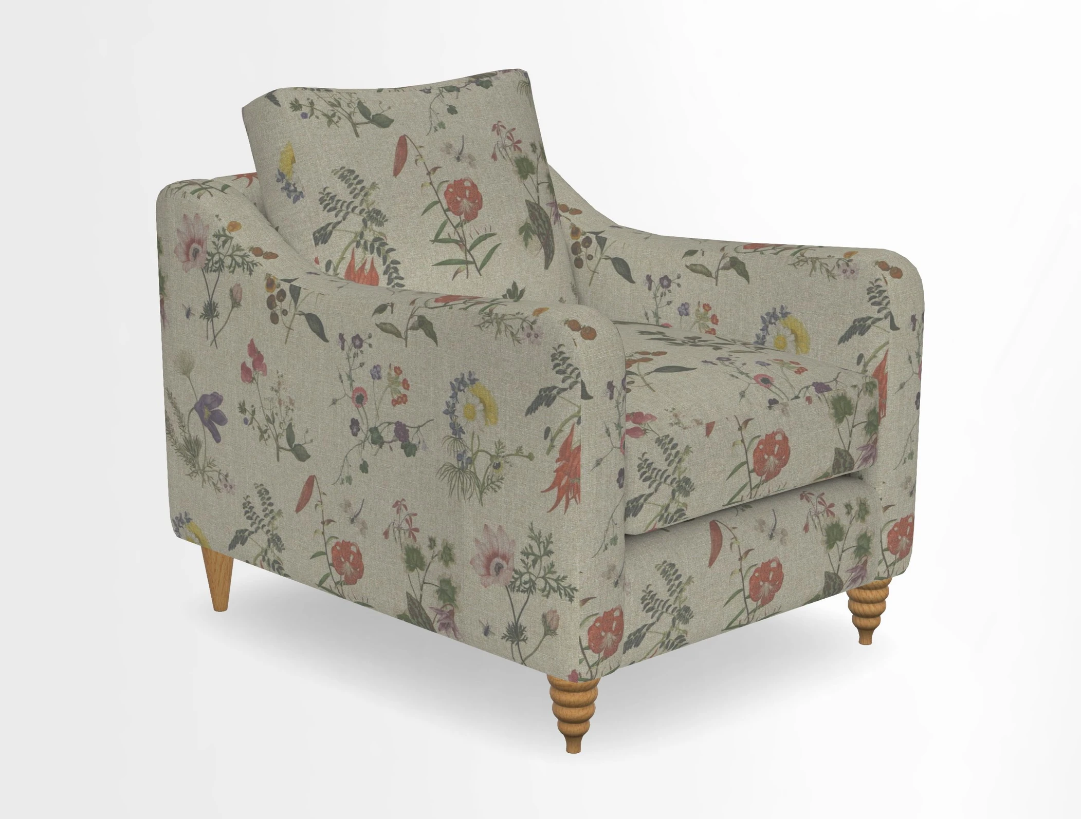 Rye Chair in Two Tone Plain Biscuit