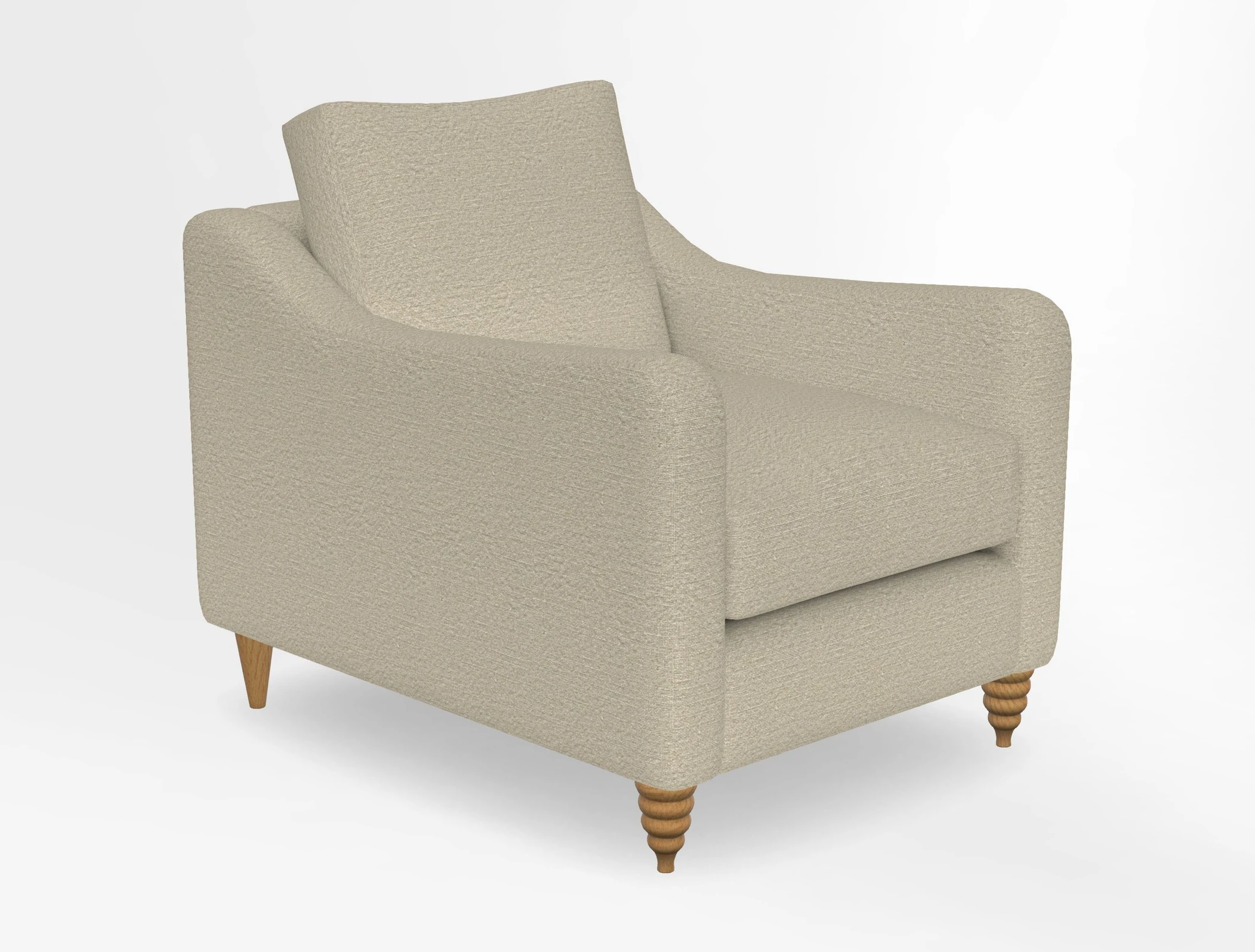 Rye Chair in Two Tone Plain Biscuit