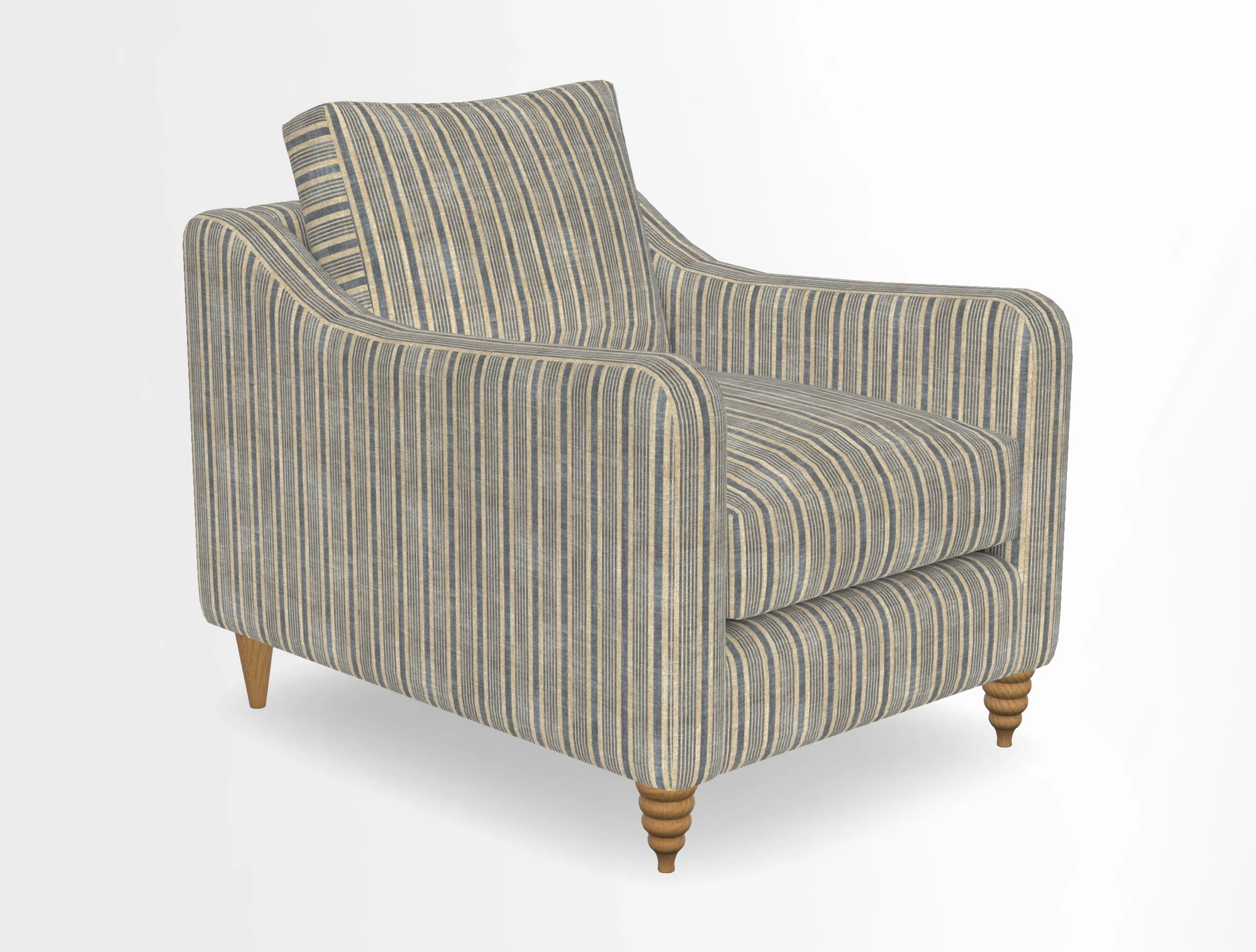 Rye Chair in Two Tone Plain Biscuit