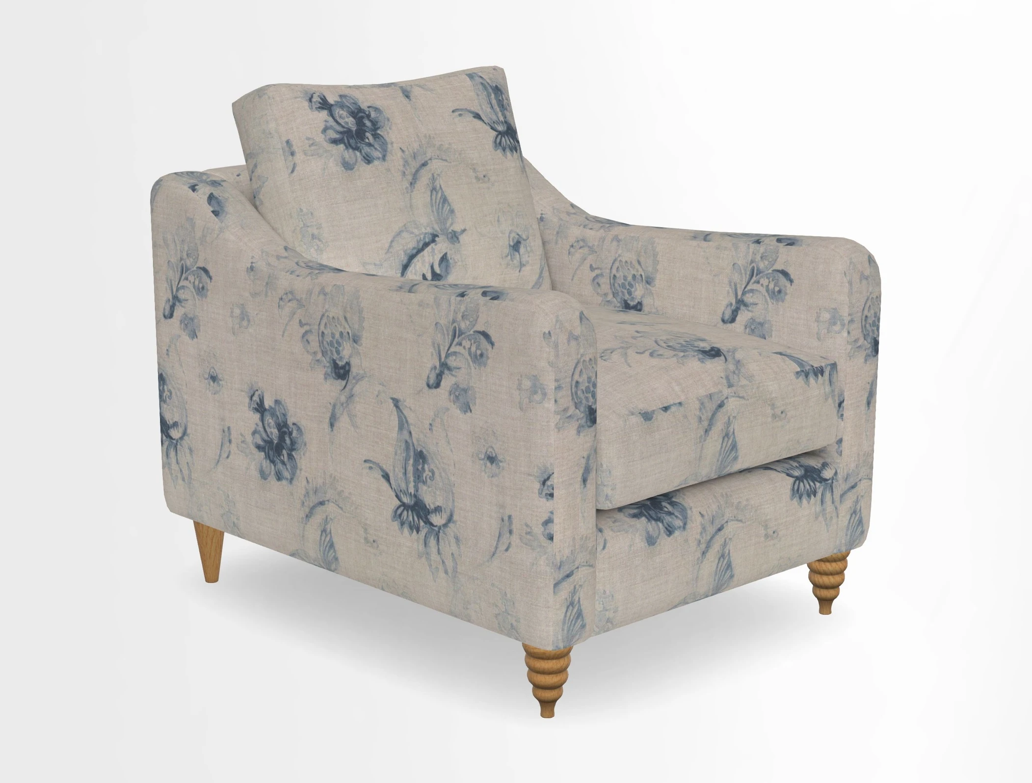 Rye Chair in Two Tone Plain Biscuit
