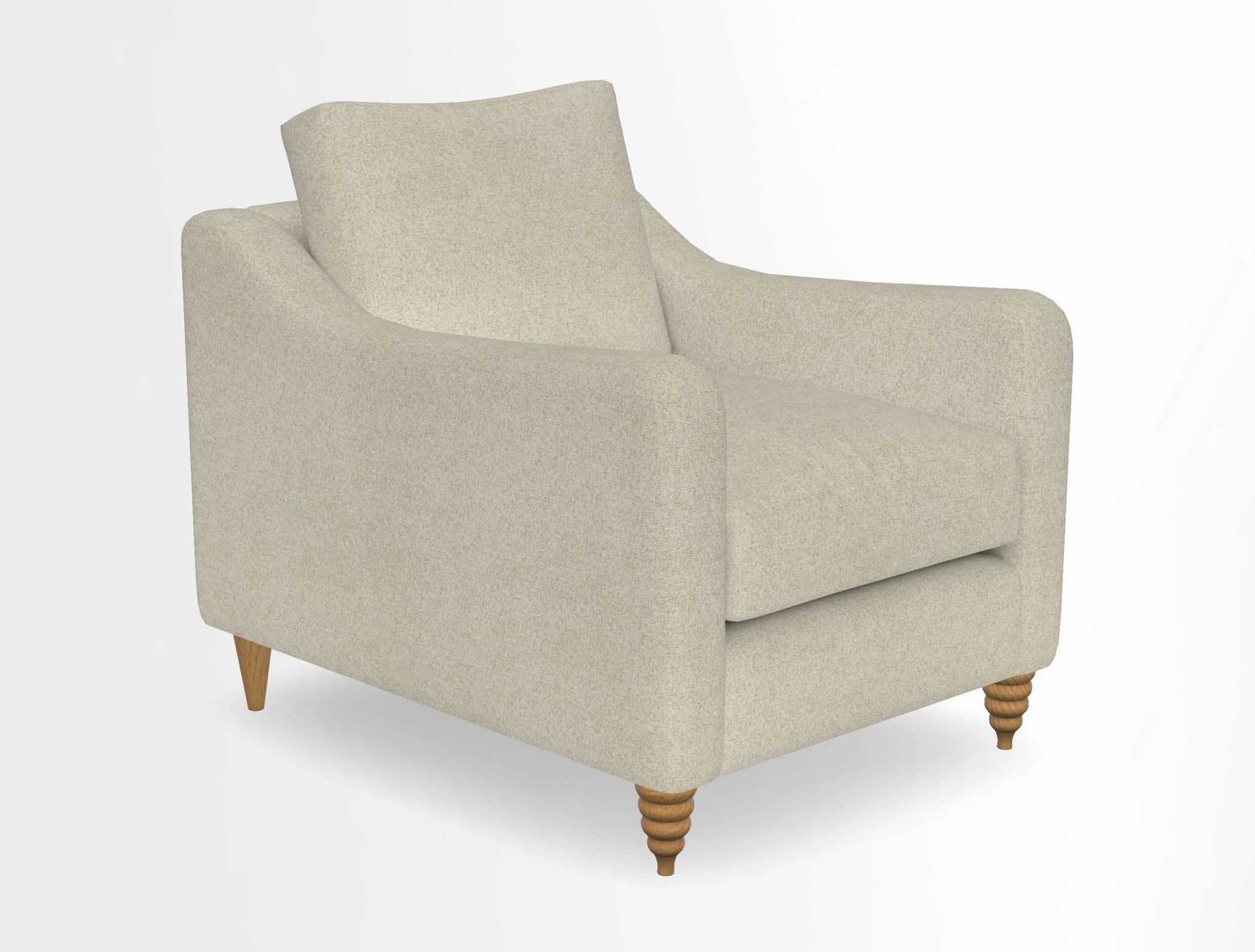 Rye Chair in Two Tone Plain Biscuit