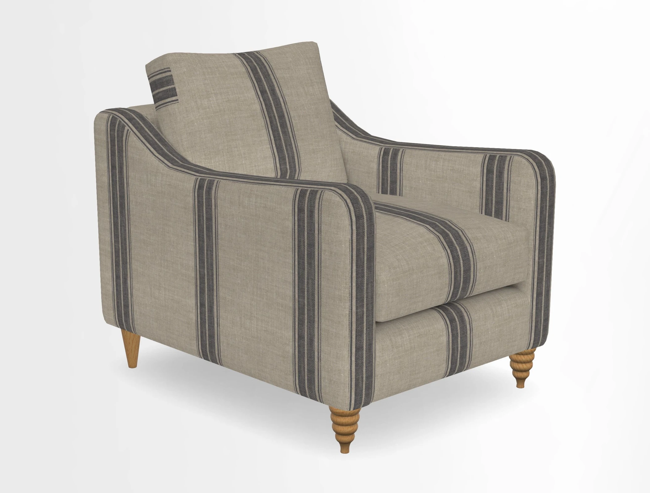 Rye Chair in Two Tone Plain Biscuit