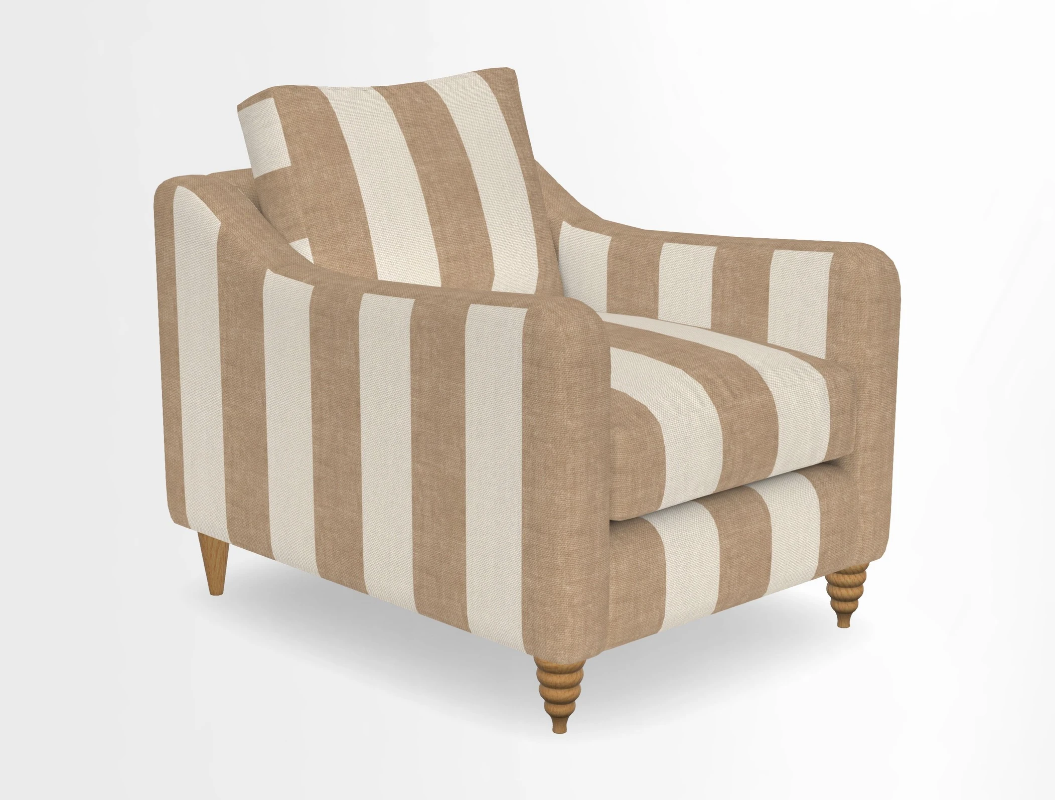 Rye Chair in Two Tone Plain Biscuit