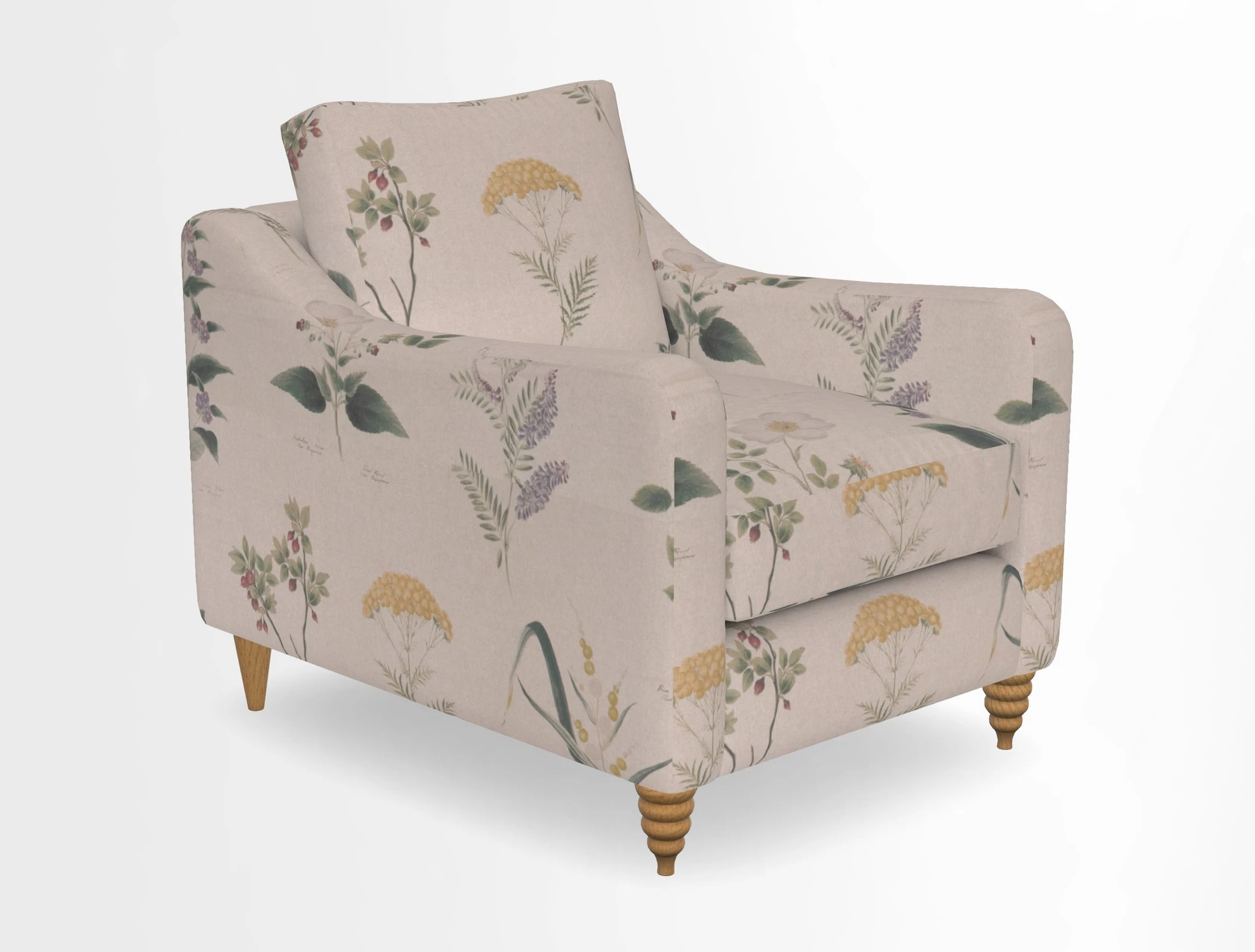 Rye Chair in Two Tone Plain Biscuit