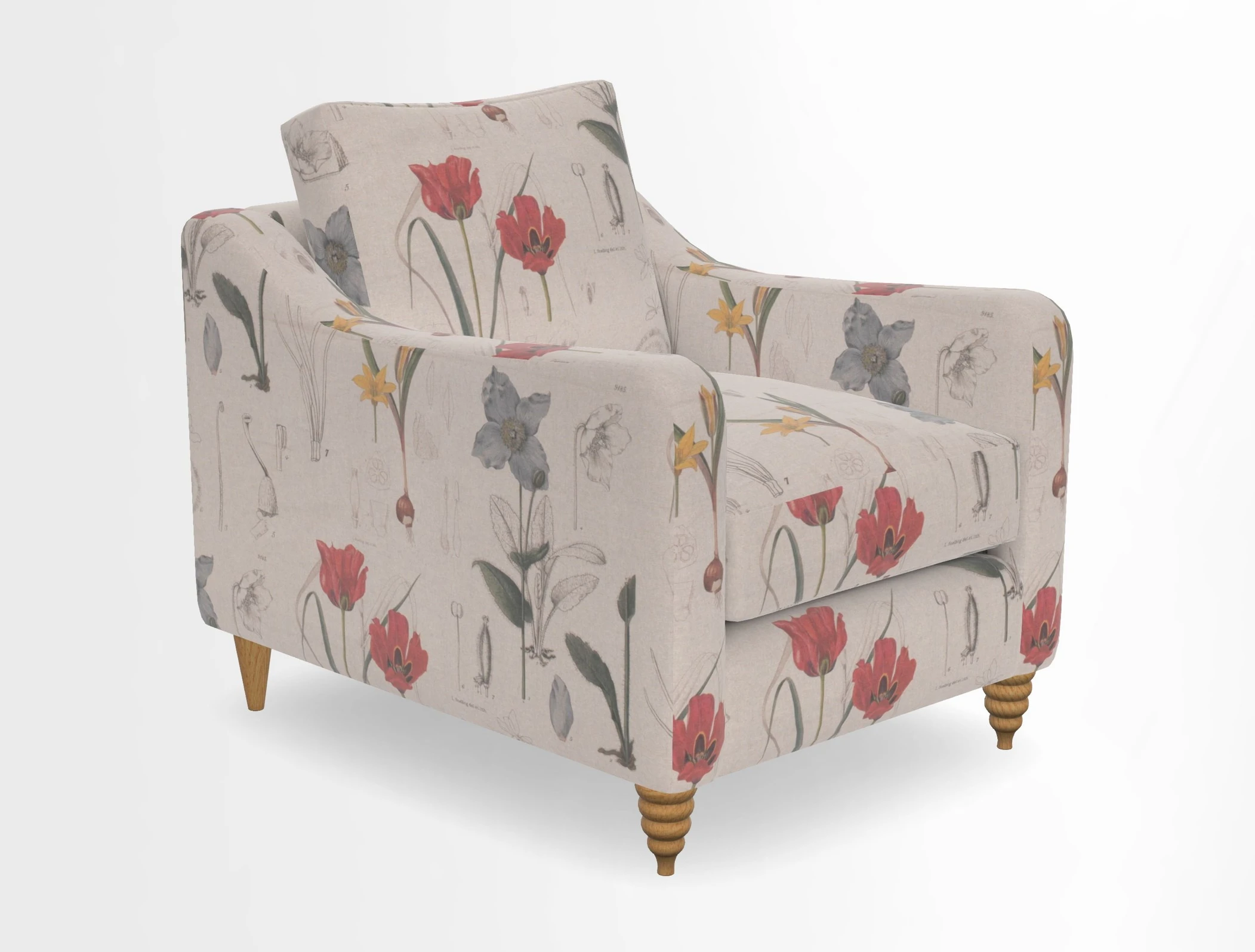 Rye Chair in Two Tone Plain Biscuit