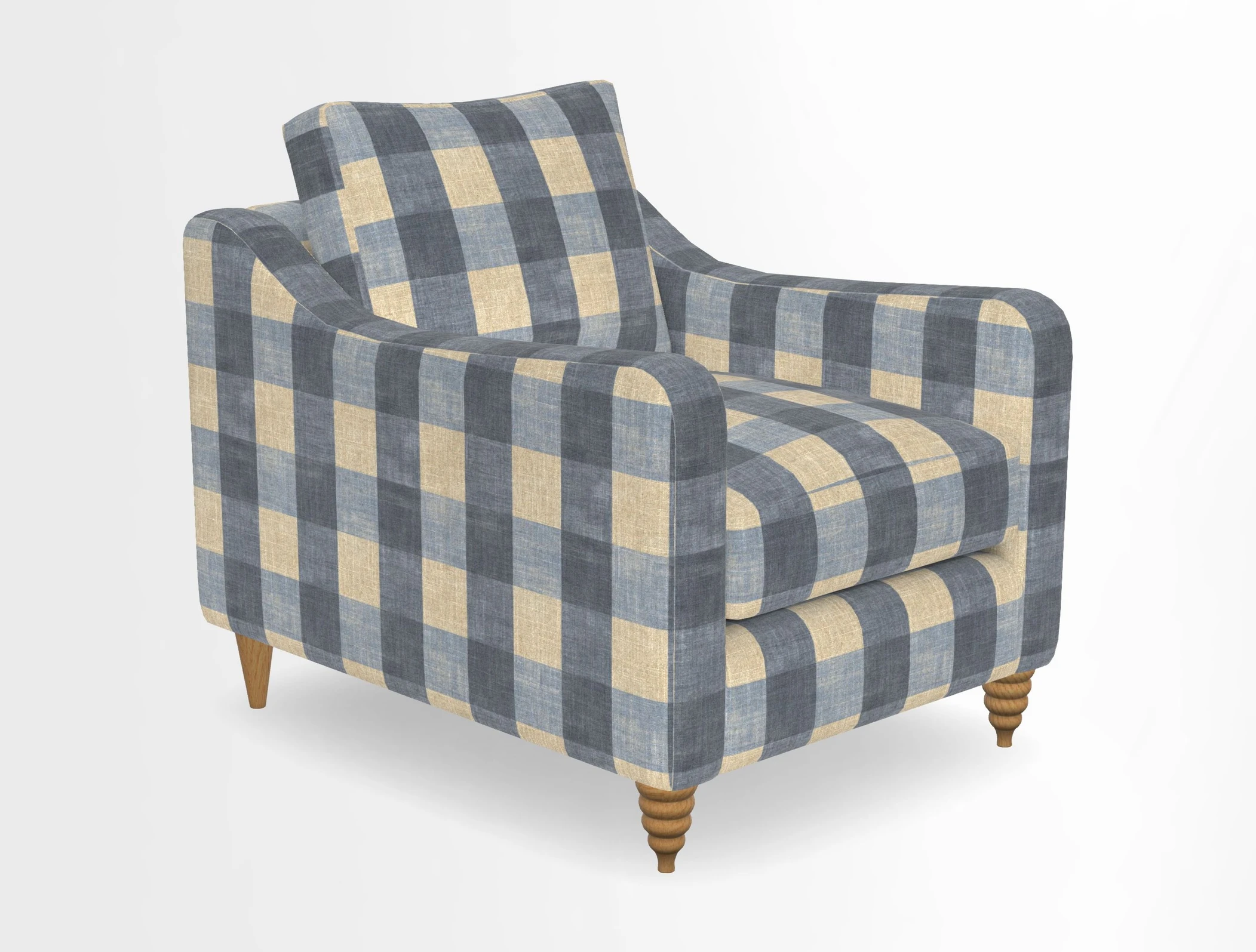 Rye Chair in Two Tone Plain Biscuit