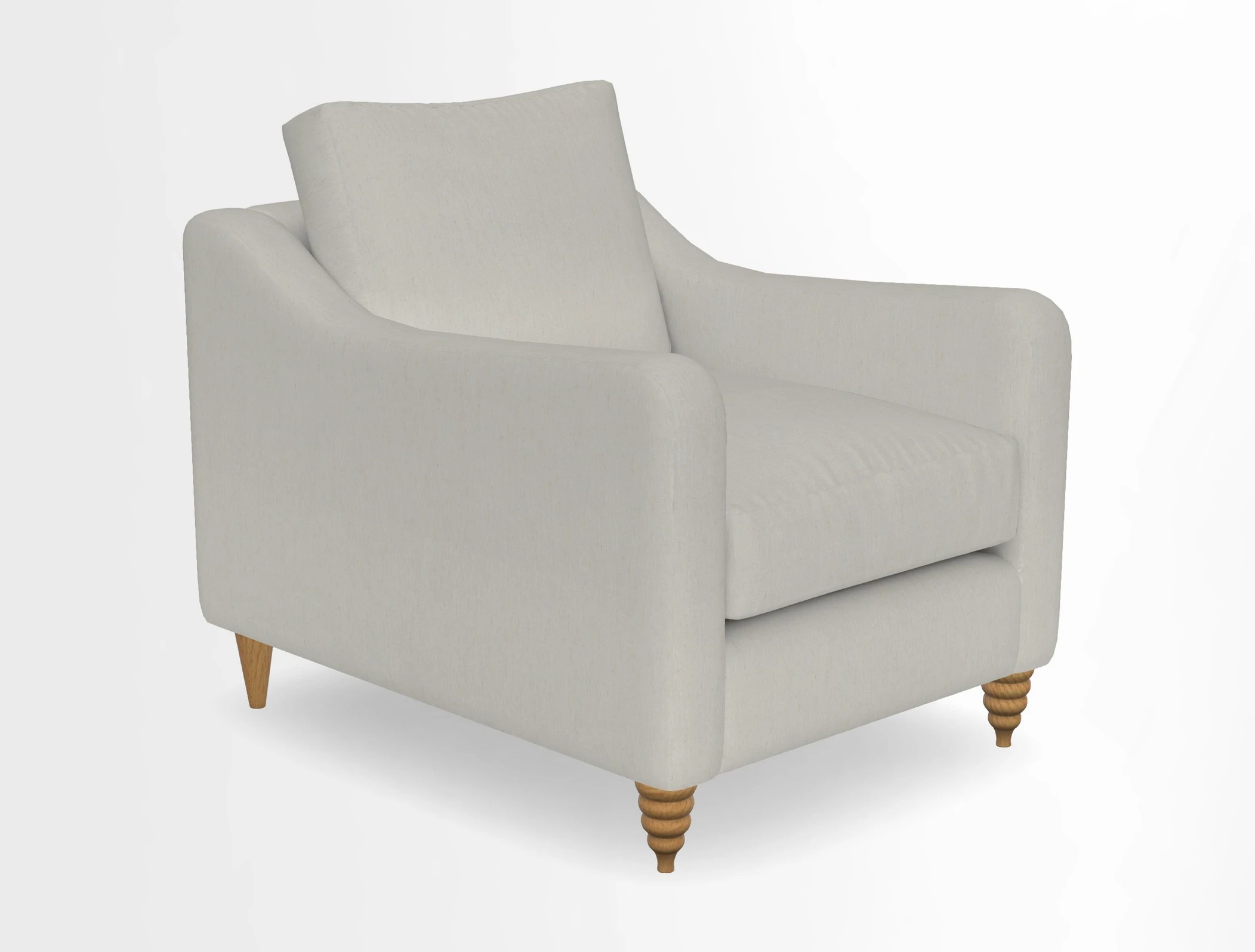 Rye Chair in Two Tone Plain Biscuit