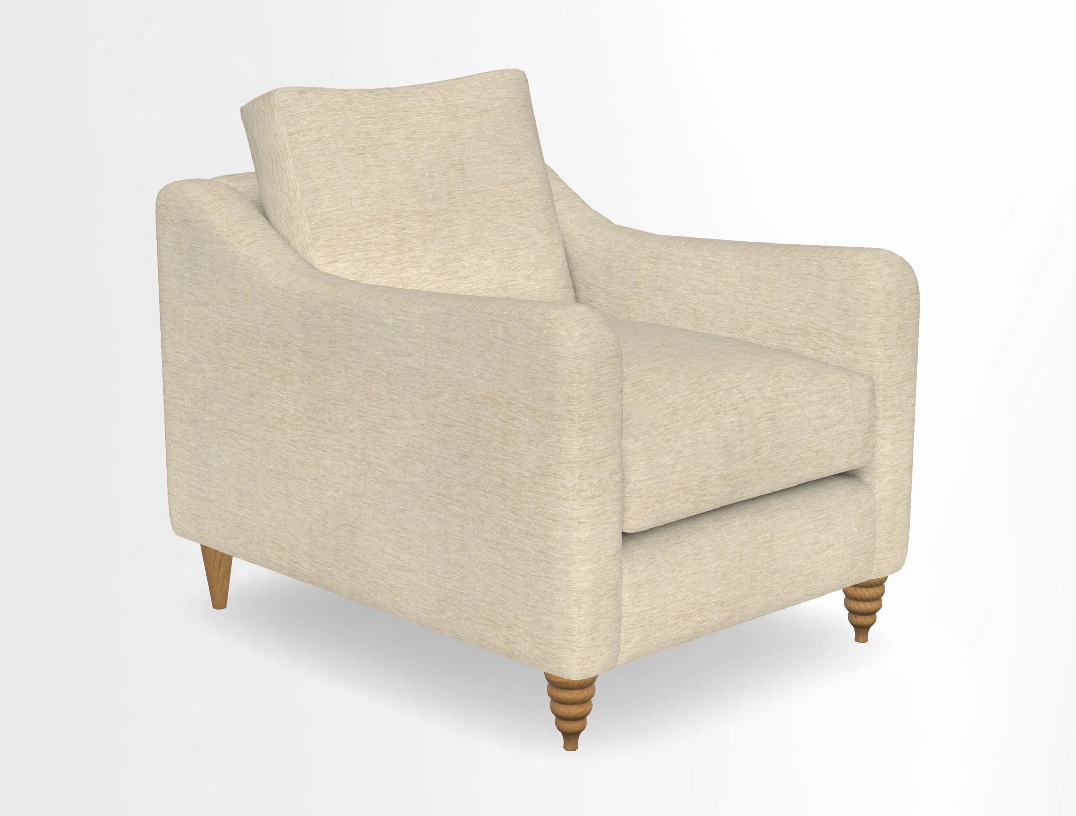 Rye Chair in Two Tone Plain Biscuit