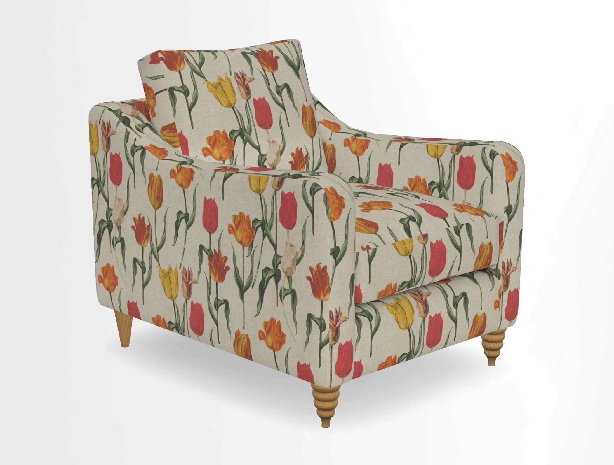 Rye Chair in Two Tone Plain Biscuit