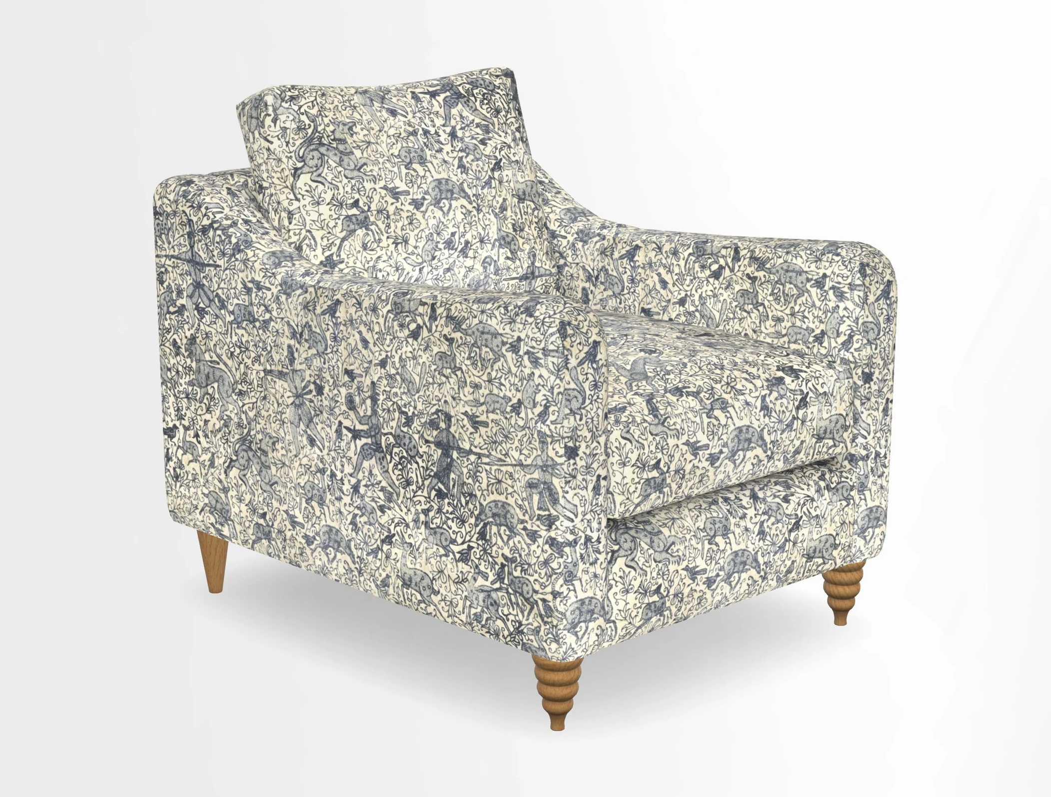 Rye Chair in Two Tone Plain Biscuit