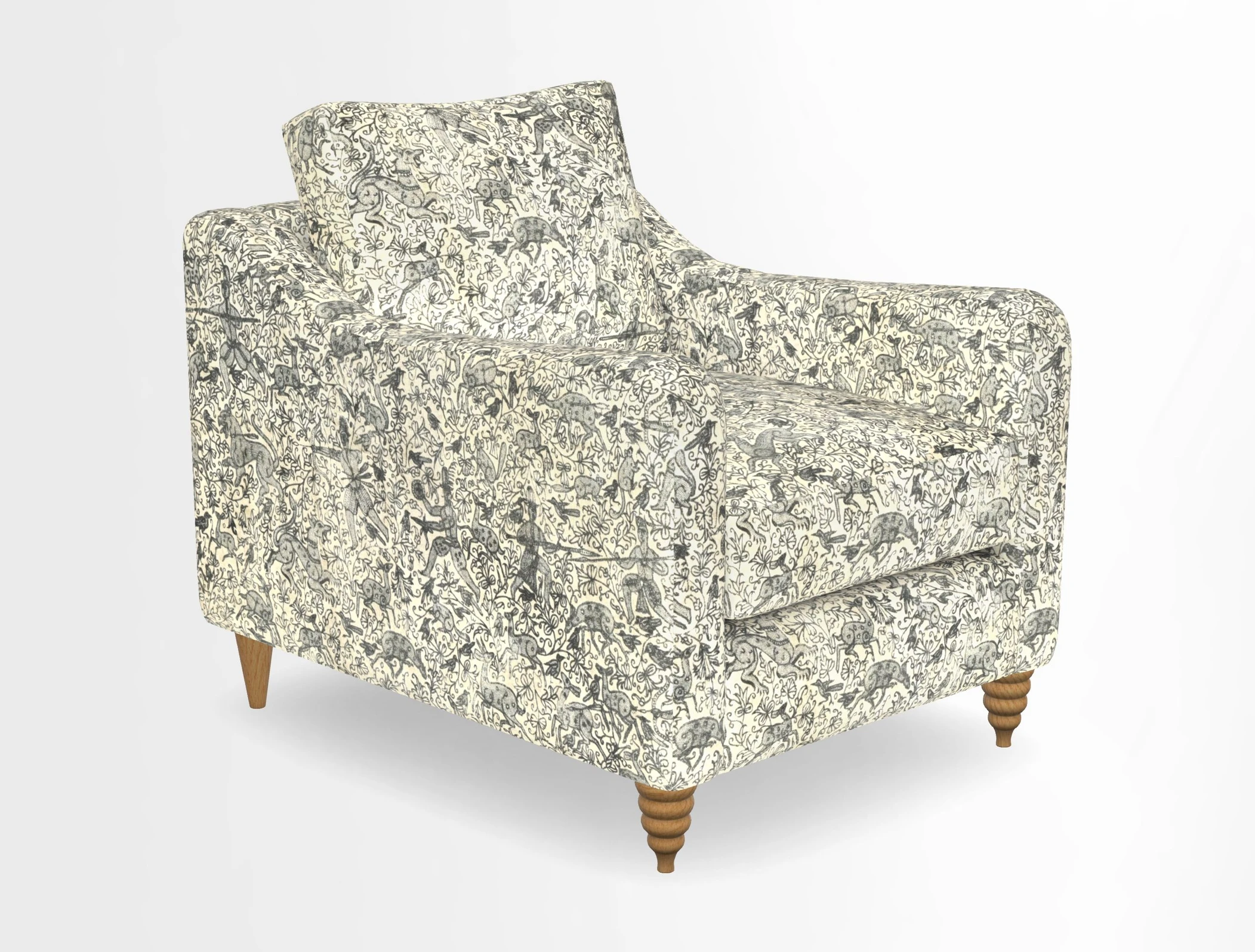 Rye Chair in Two Tone Plain Biscuit