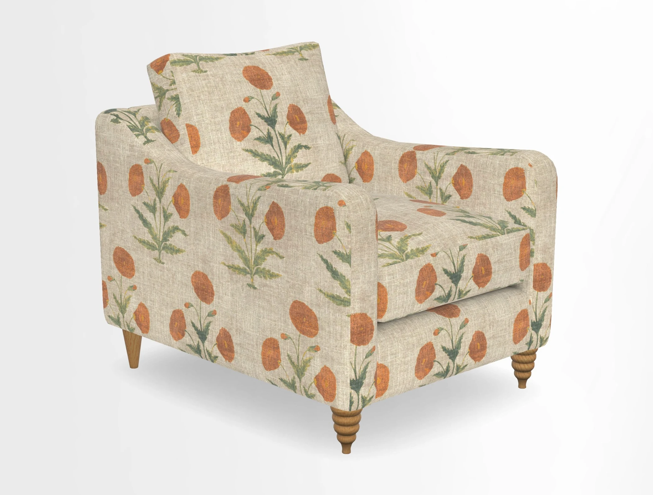 Rye Chair in Two Tone Plain Biscuit