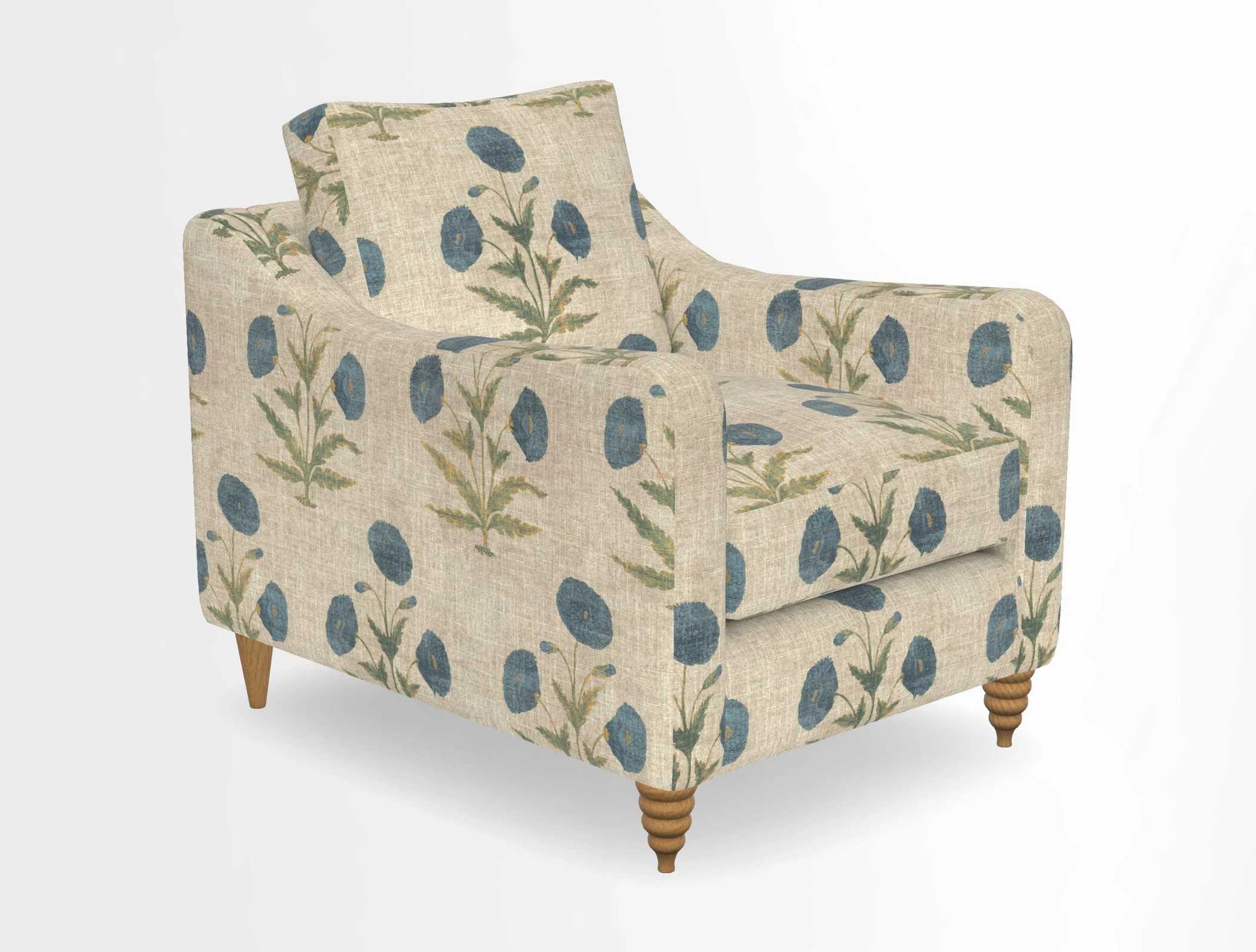 Rye Chair in Two Tone Plain Biscuit