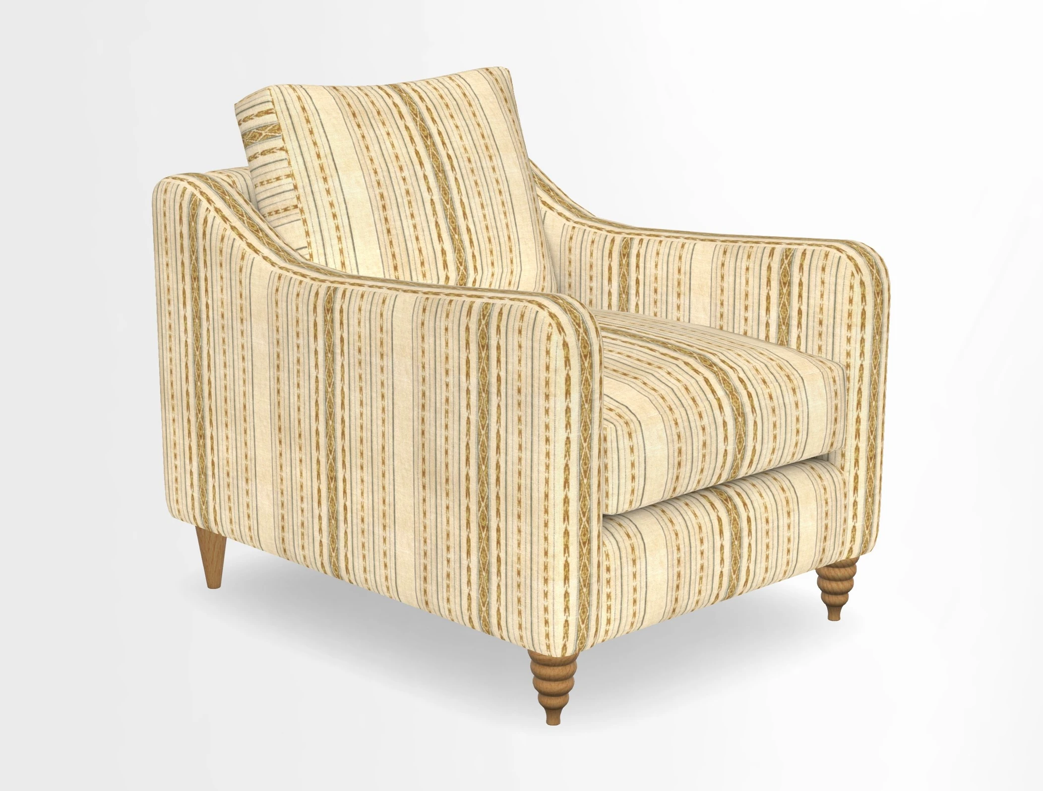 Rye Chair in Two Tone Plain Biscuit