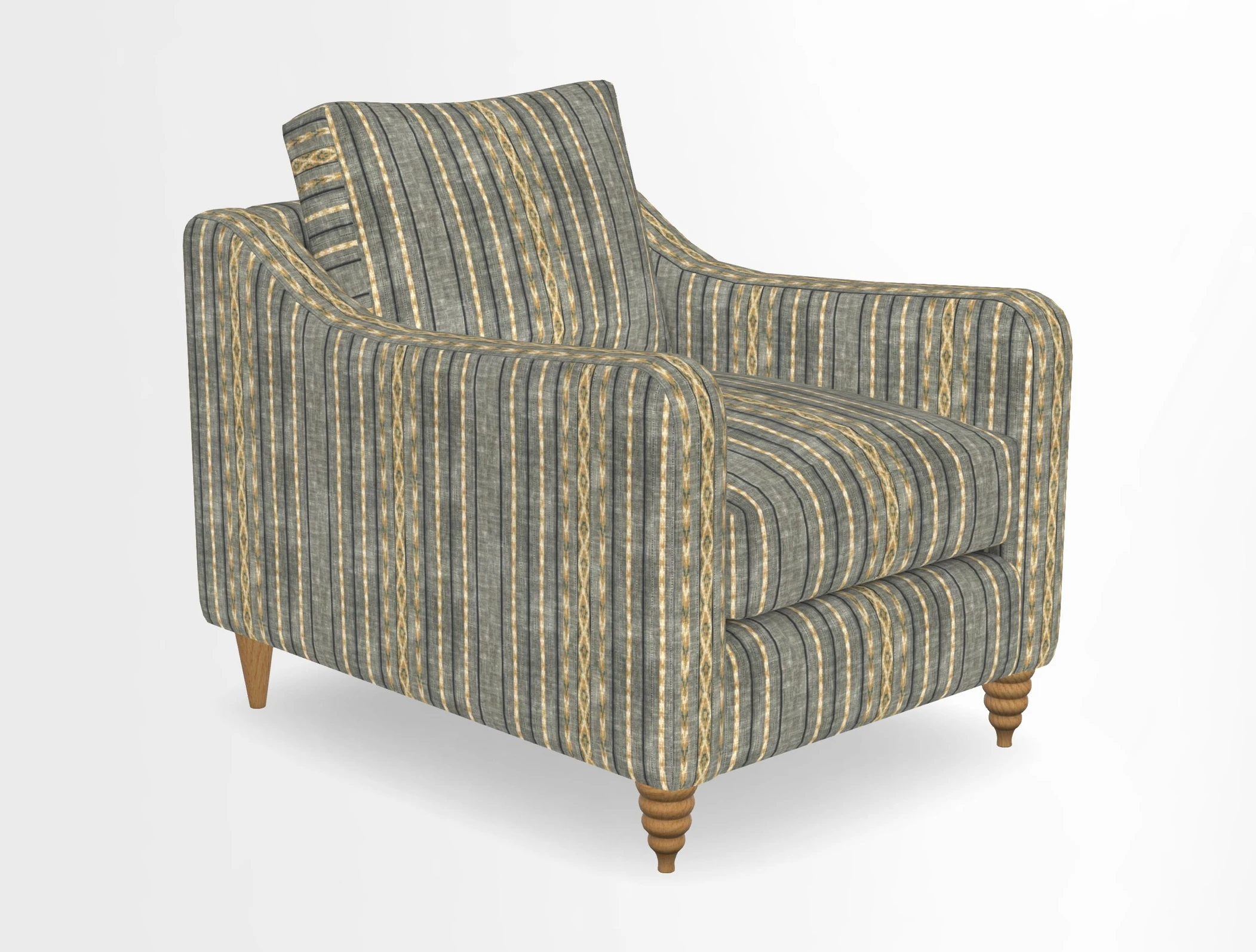 Rye Chair in Two Tone Plain Biscuit