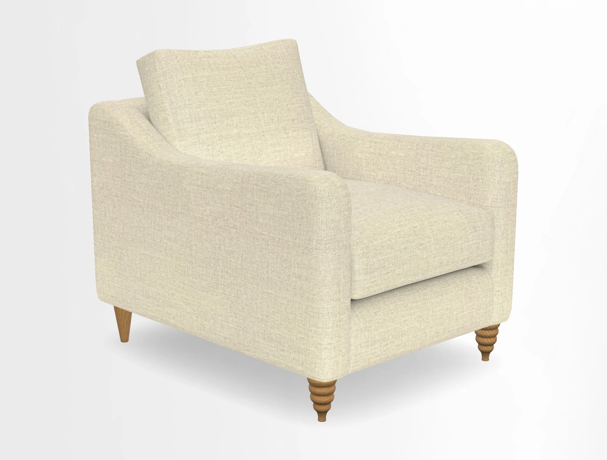 Rye Chair in Two Tone Plain Biscuit