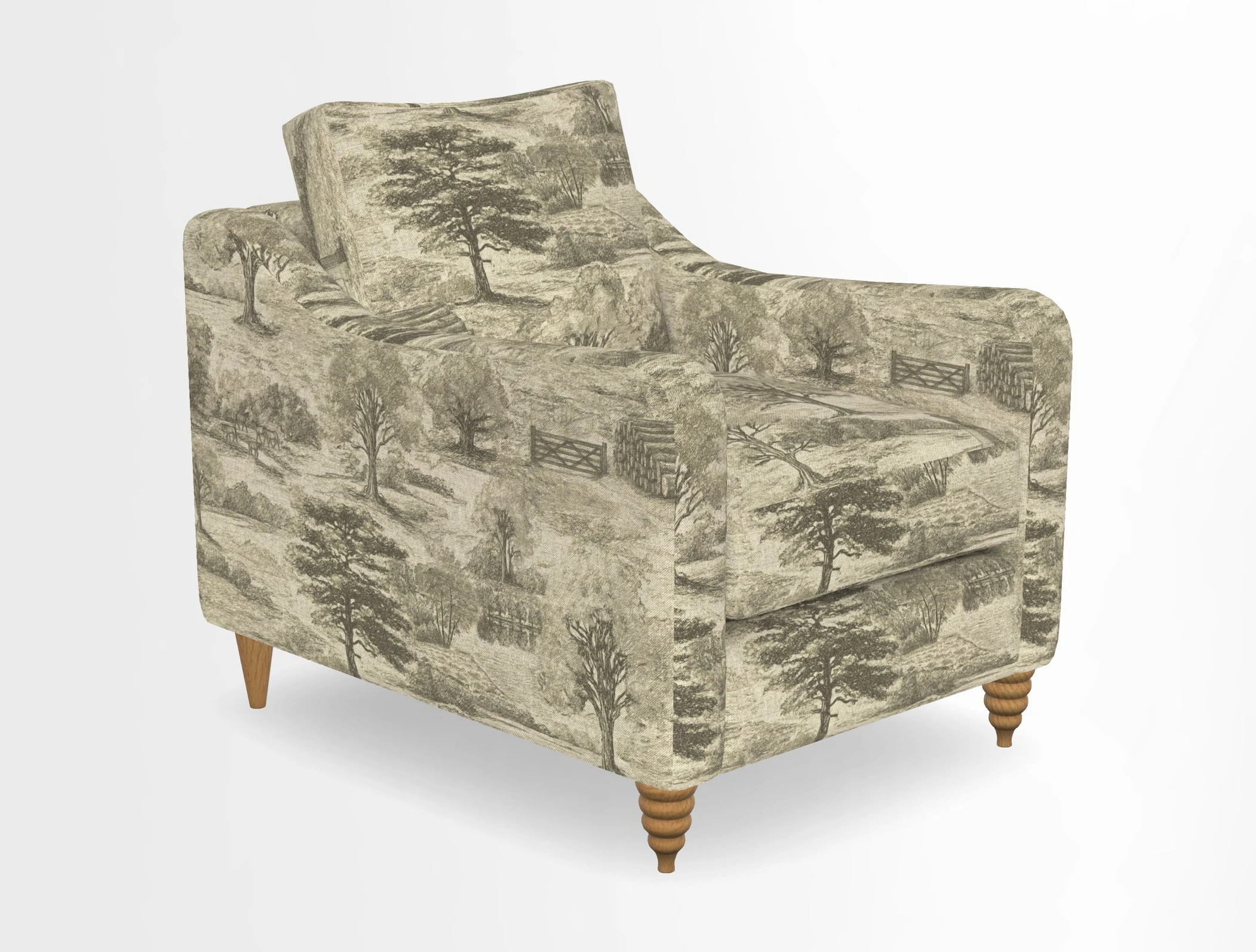 Rye Chair in Two Tone Plain Biscuit