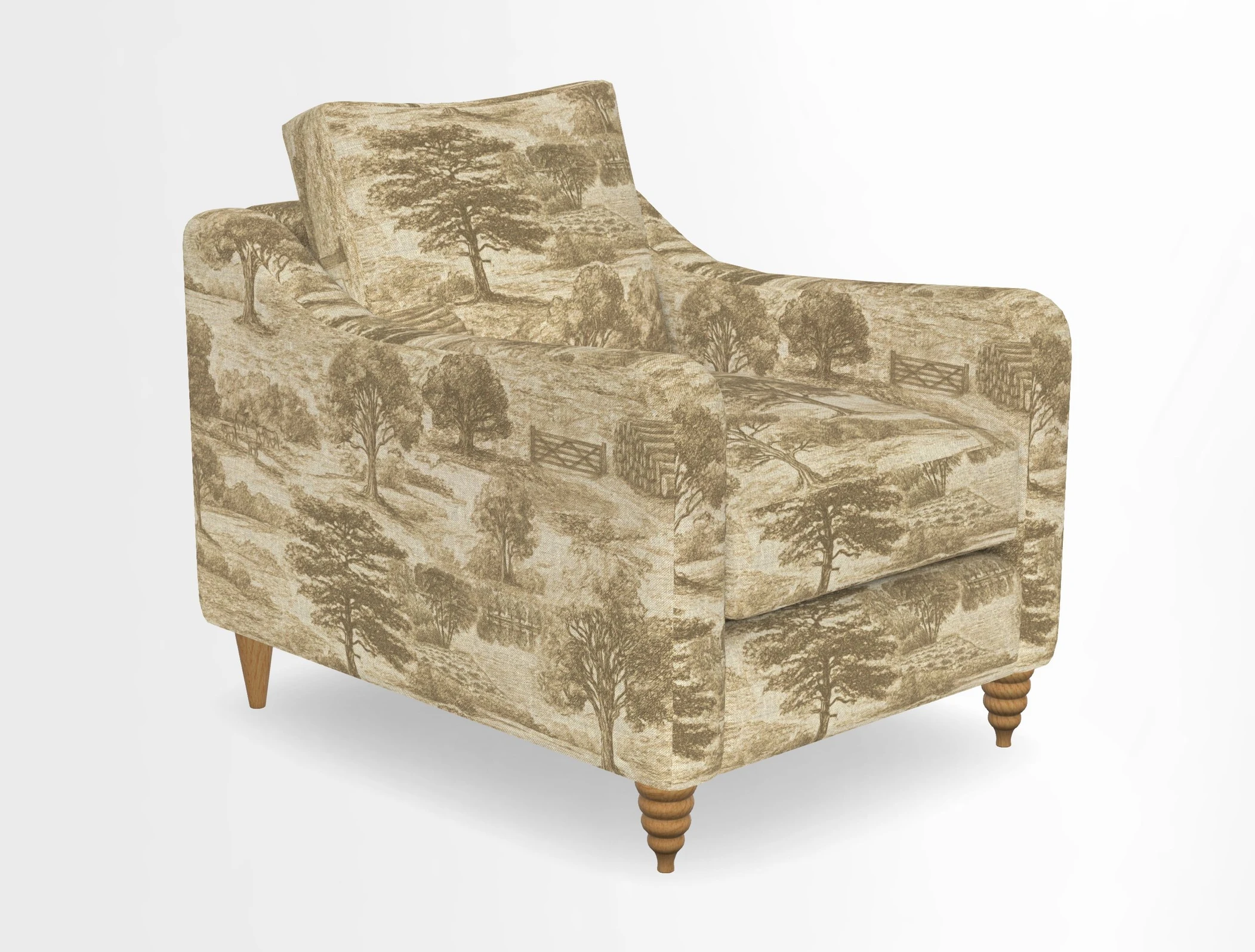 Rye Chair in Two Tone Plain Biscuit
