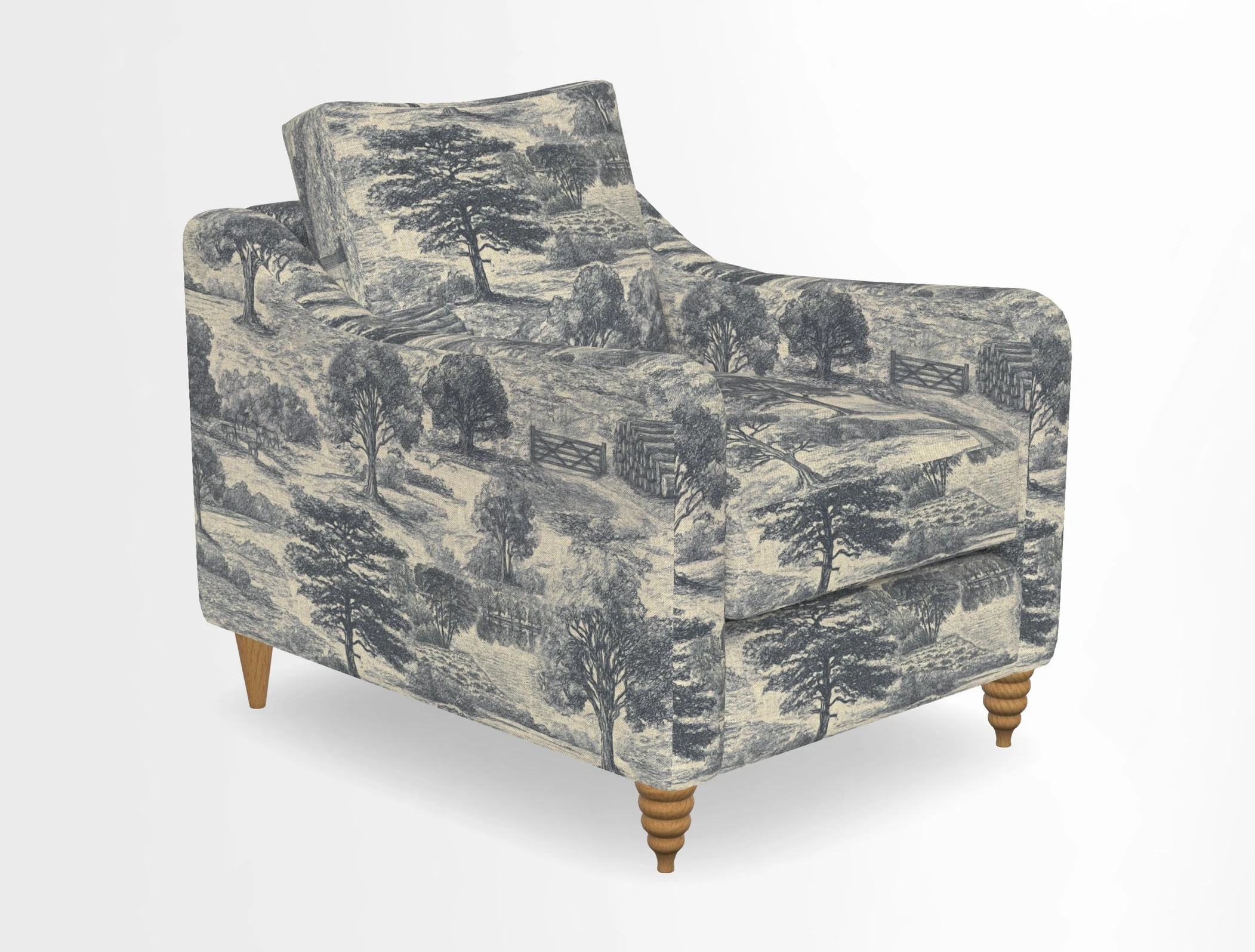 Rye Chair in Two Tone Plain Biscuit