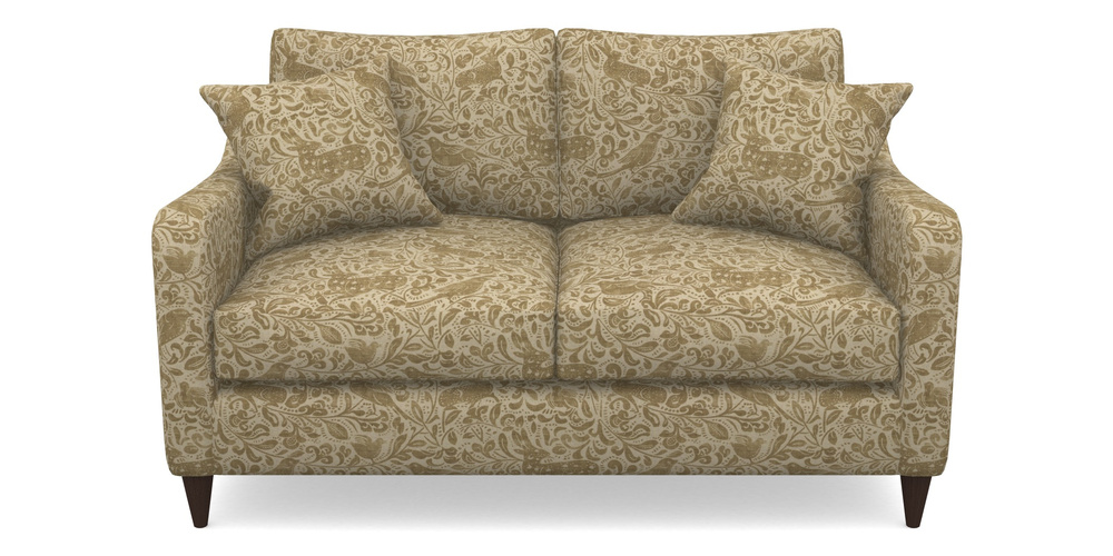 Product photograph of Rye 2 Seater Sofa In V A Drawn From Nature - Bird And Rabbit - Gold from Sofas and Stuff Limited